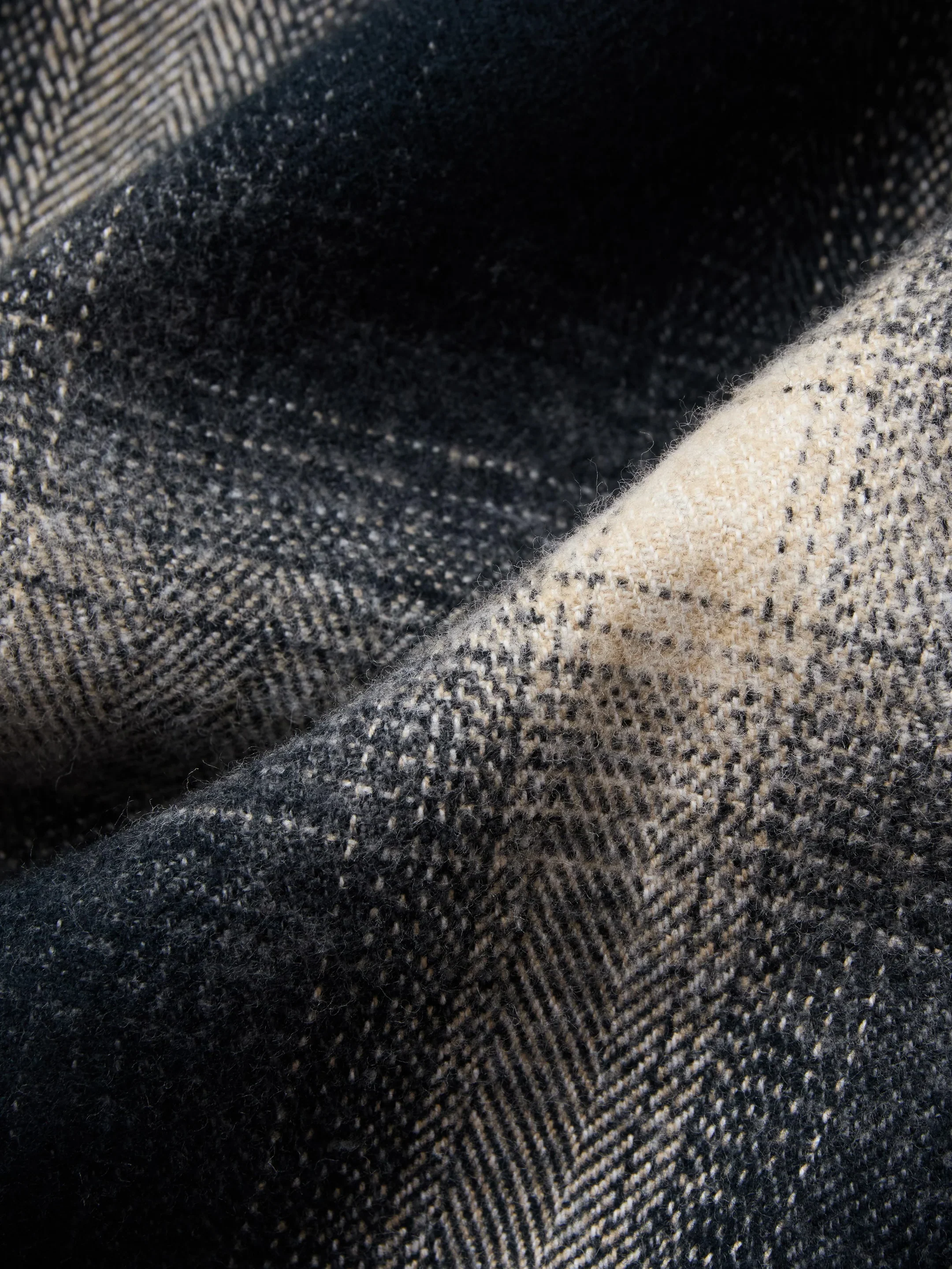 3sixteen - Crosscut Flannel - Black Ombre Plaid - Image 3