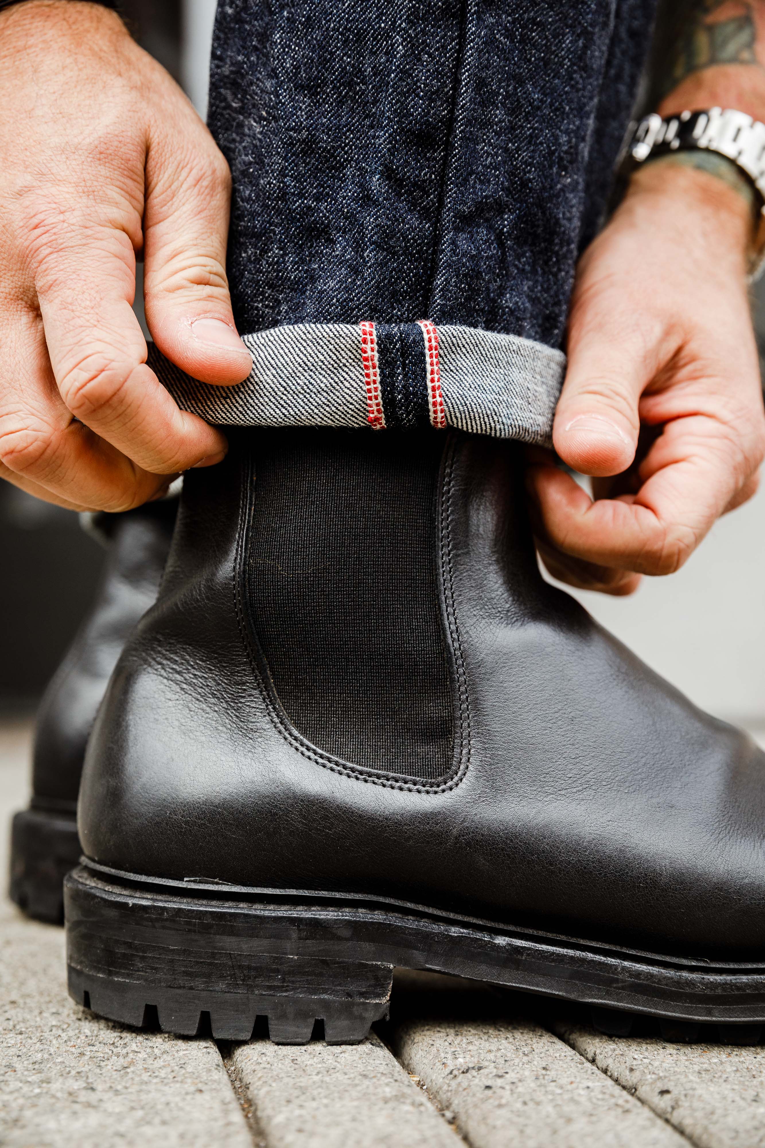 3sixteen - CT-100xk Classic Tapered - 14oz Rinsed Indigo Kibata - Image 5