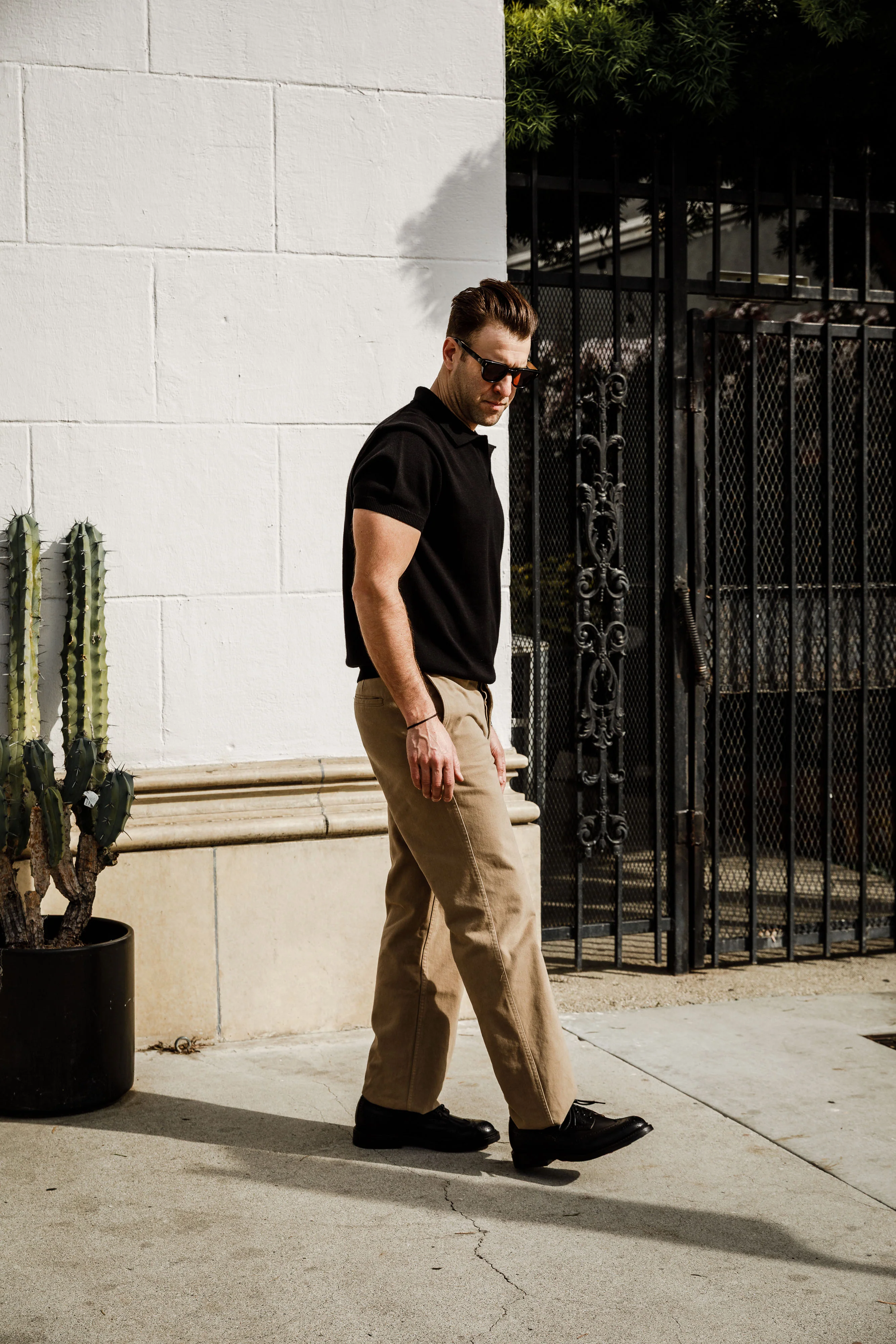3sixteen - Knit Polo - Black Pima Cotton - Image 4