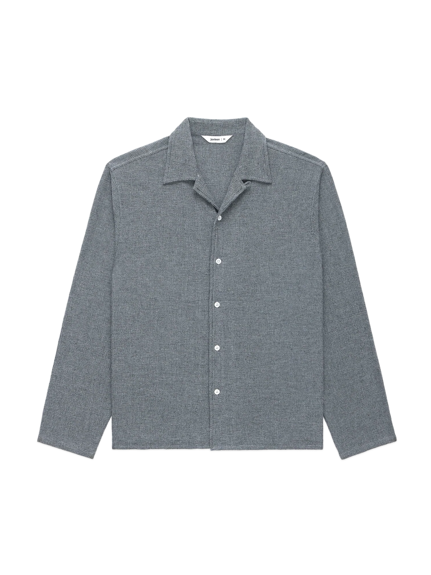 3sixteen - Loop Collar Shirt - Black Marled