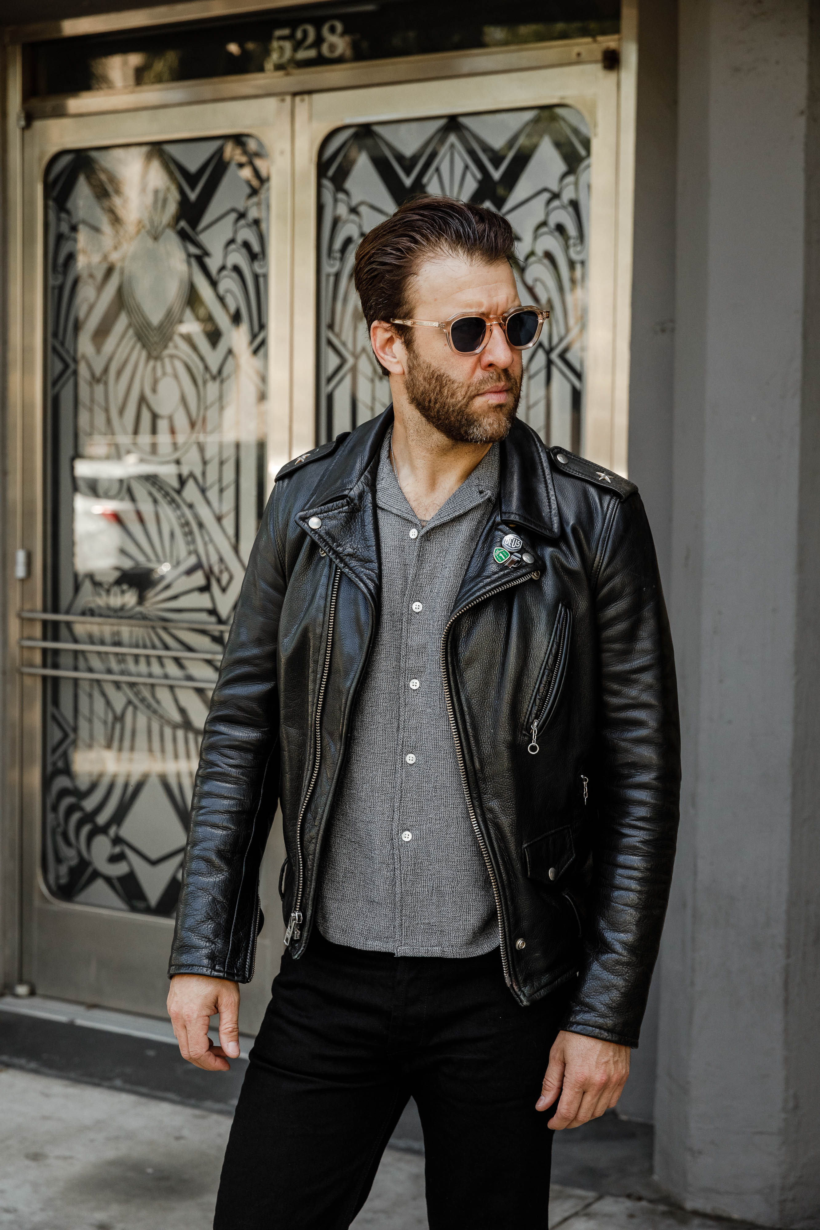 3sixteen - Loop Collar Shirt - Black Marled - Image 4