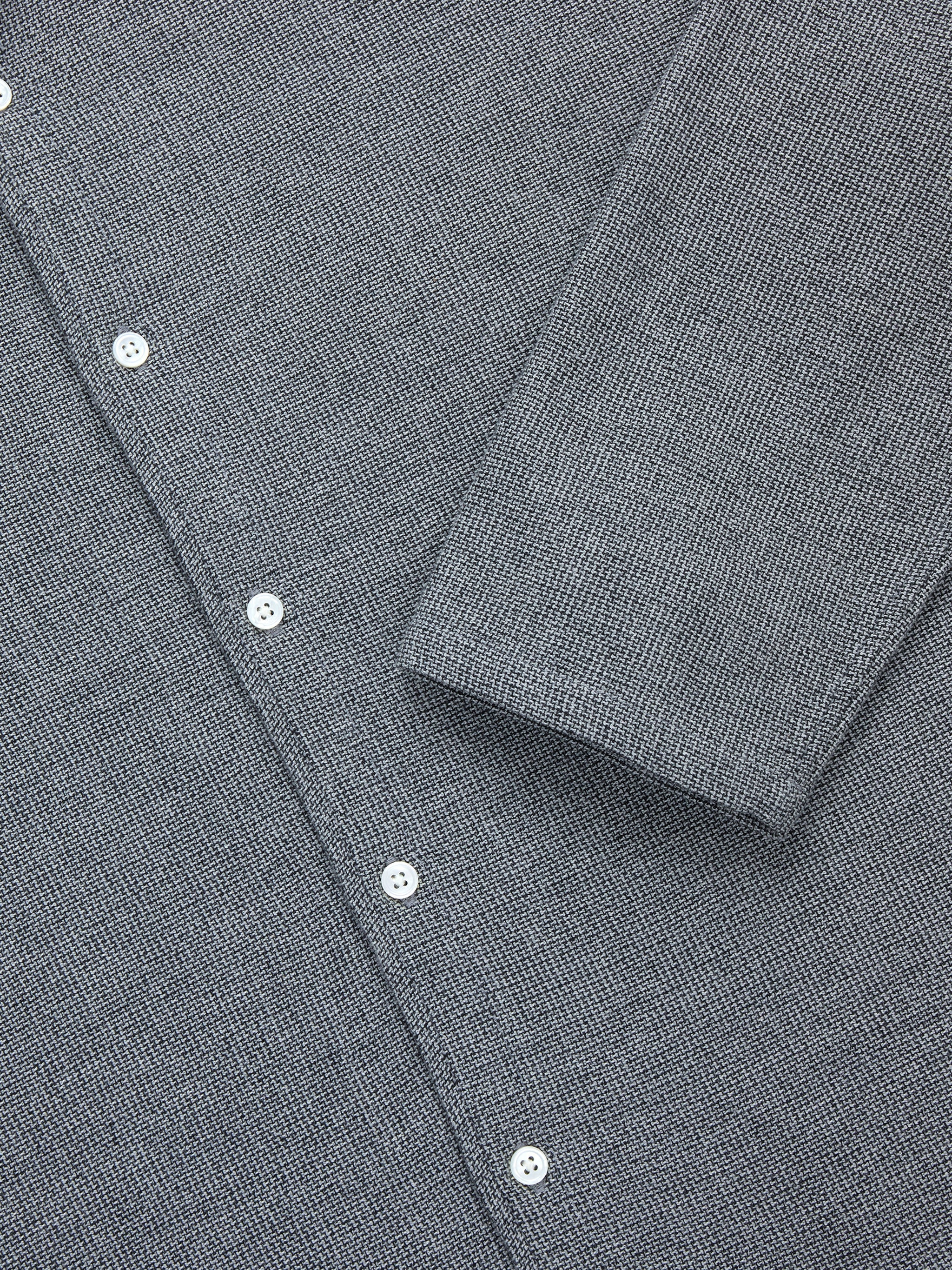 3sixteen - Loop Collar Shirt - Black Marled - Image 9
