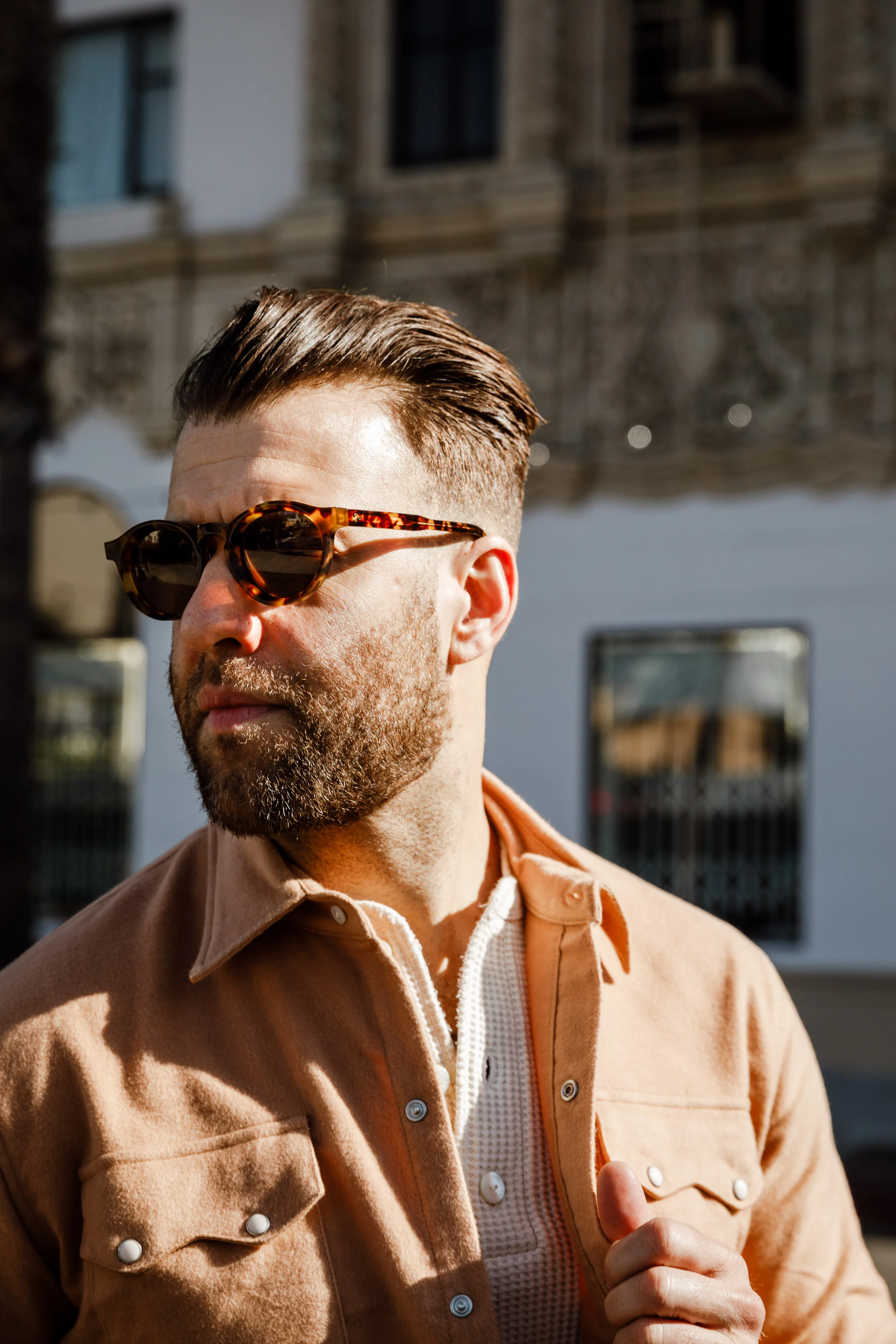 3sixteen - P3 Round ⁠-⁠ SP⁠-⁠01 Sunglasses - Tortoise / Brown - Image 4