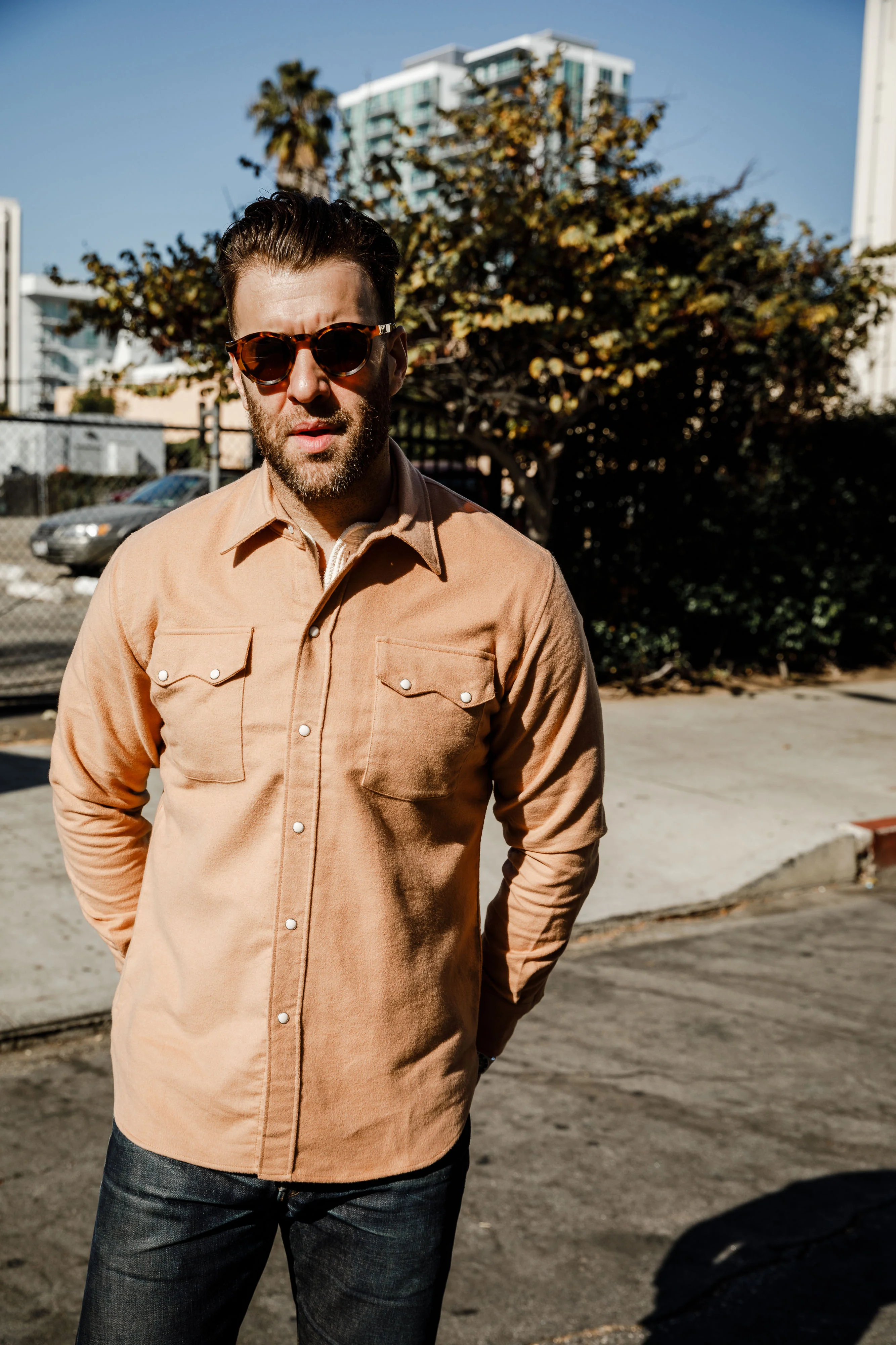 3sixteen - P3 Round ⁠-⁠ SP⁠-⁠01 Sunglasses - Tortoise / Brown - Image 6