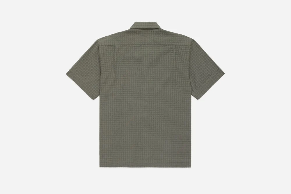 3sixteen - Resort Shirt - Olive Geo Weave - Image 7