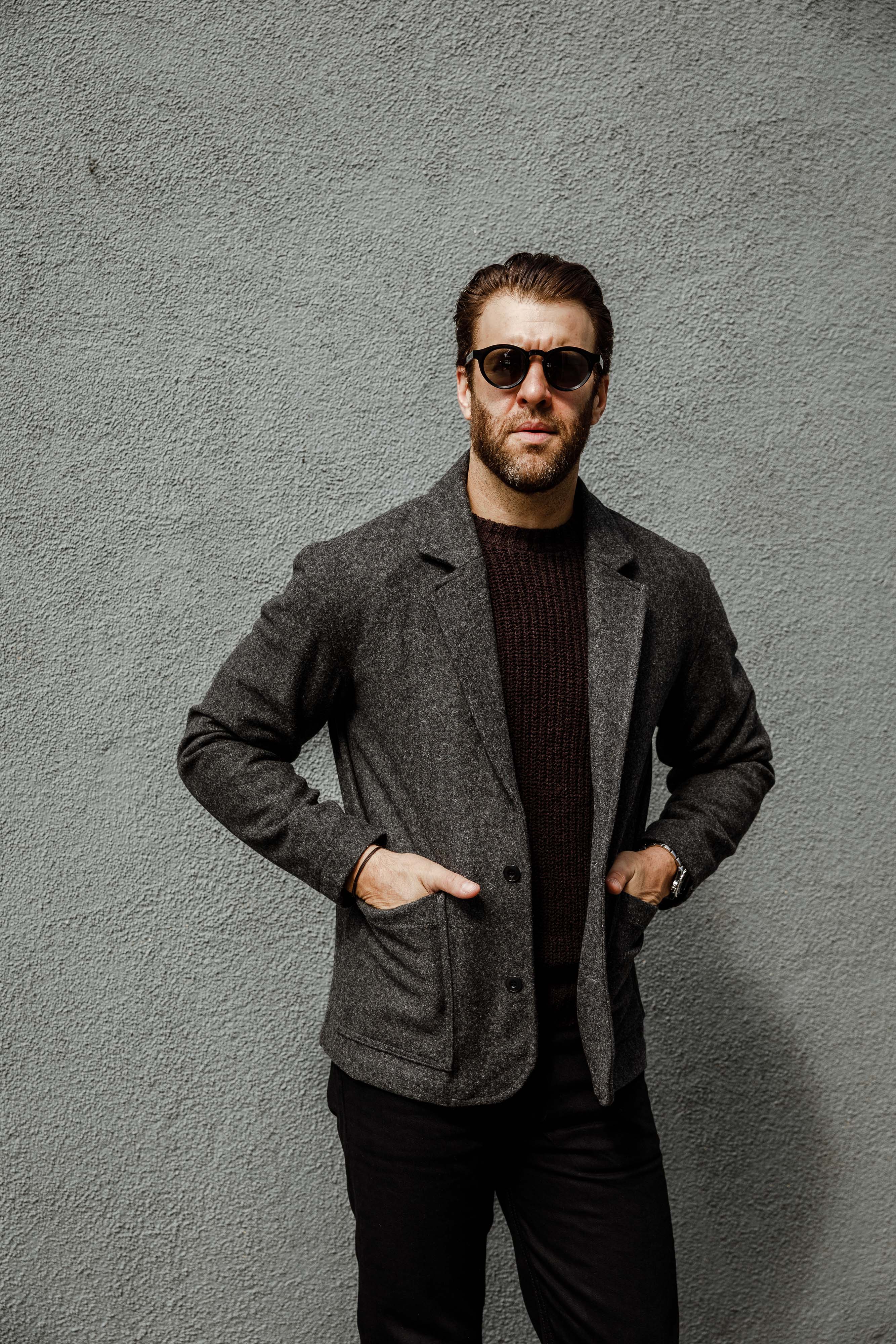 3sixteen - Work Blazer Grey - Melton Wool - Image 6