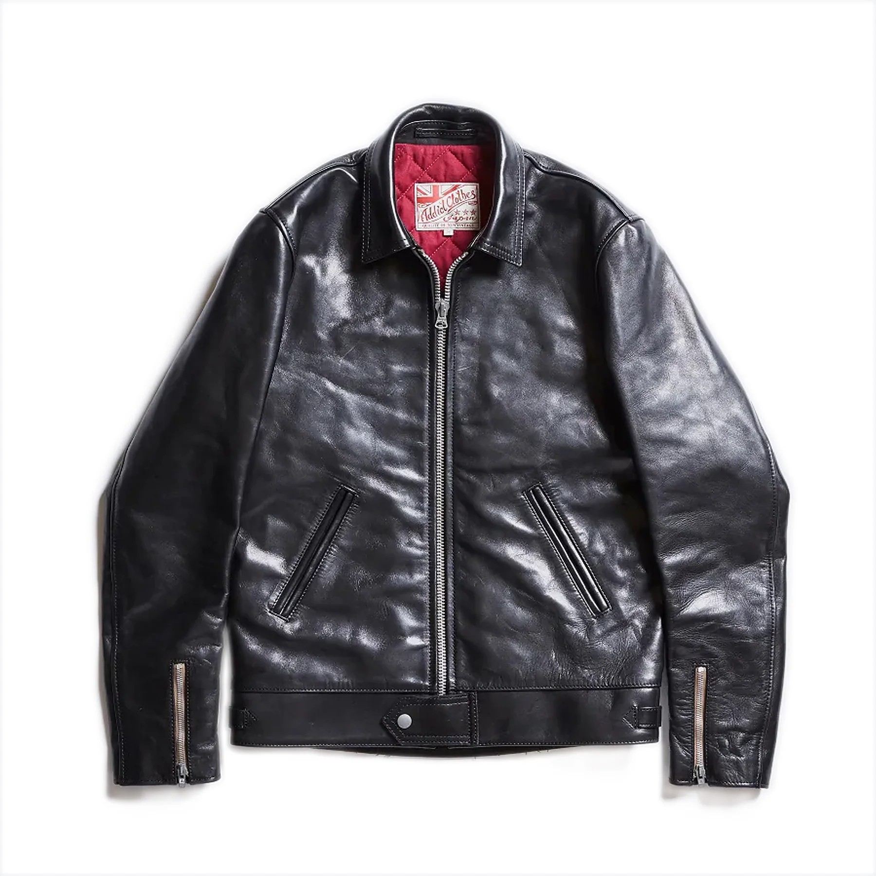 Addict Clothes - AD-01 Center Zip Jacket - Teacore Horsehide
