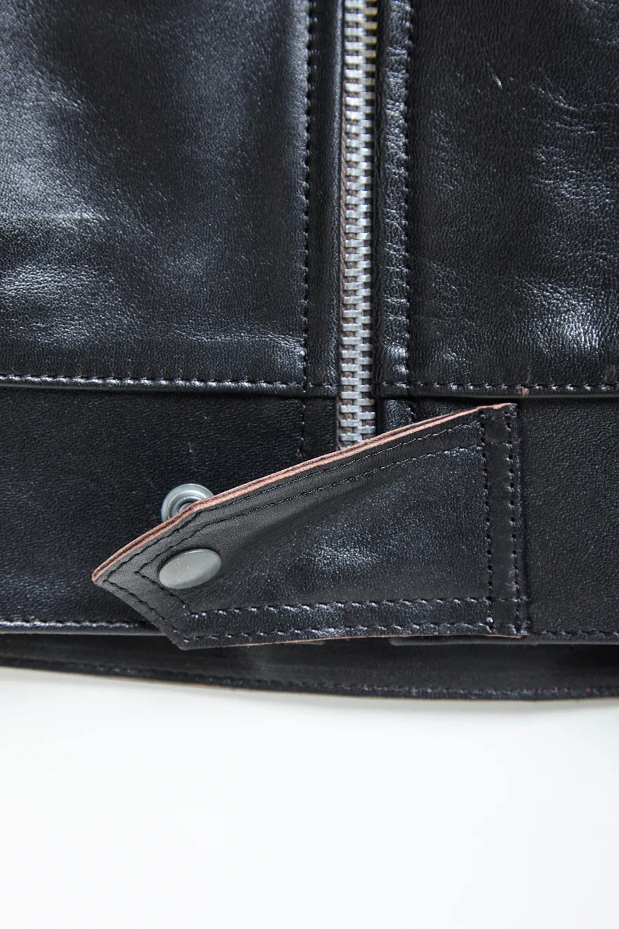 Addict Clothes - AD-01 Center Zip Jacket - Teacore Horsehide - Image 10