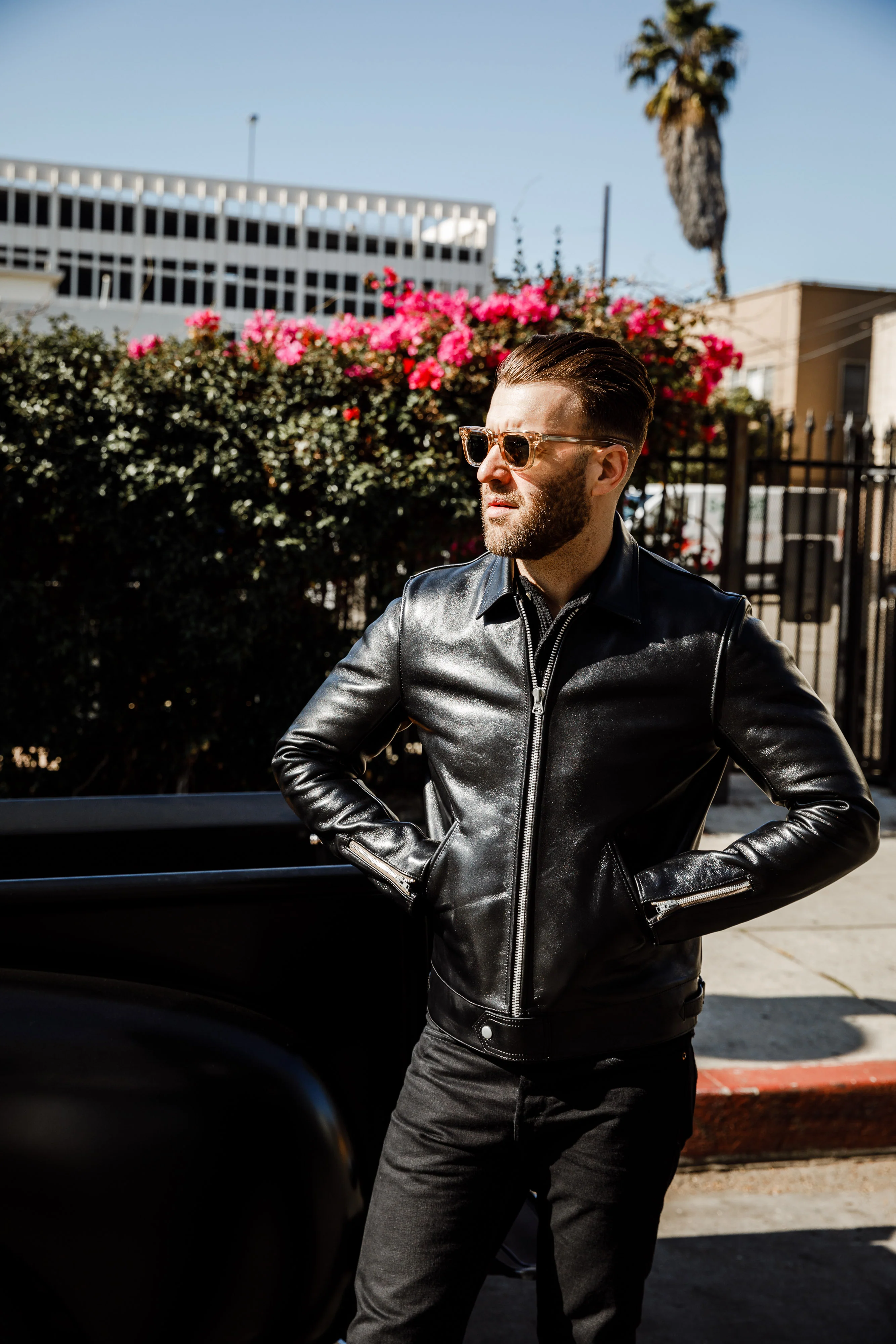 Addict Clothes - AD-01 Center Zip Jacket - Teacore Horsehide - Image 4