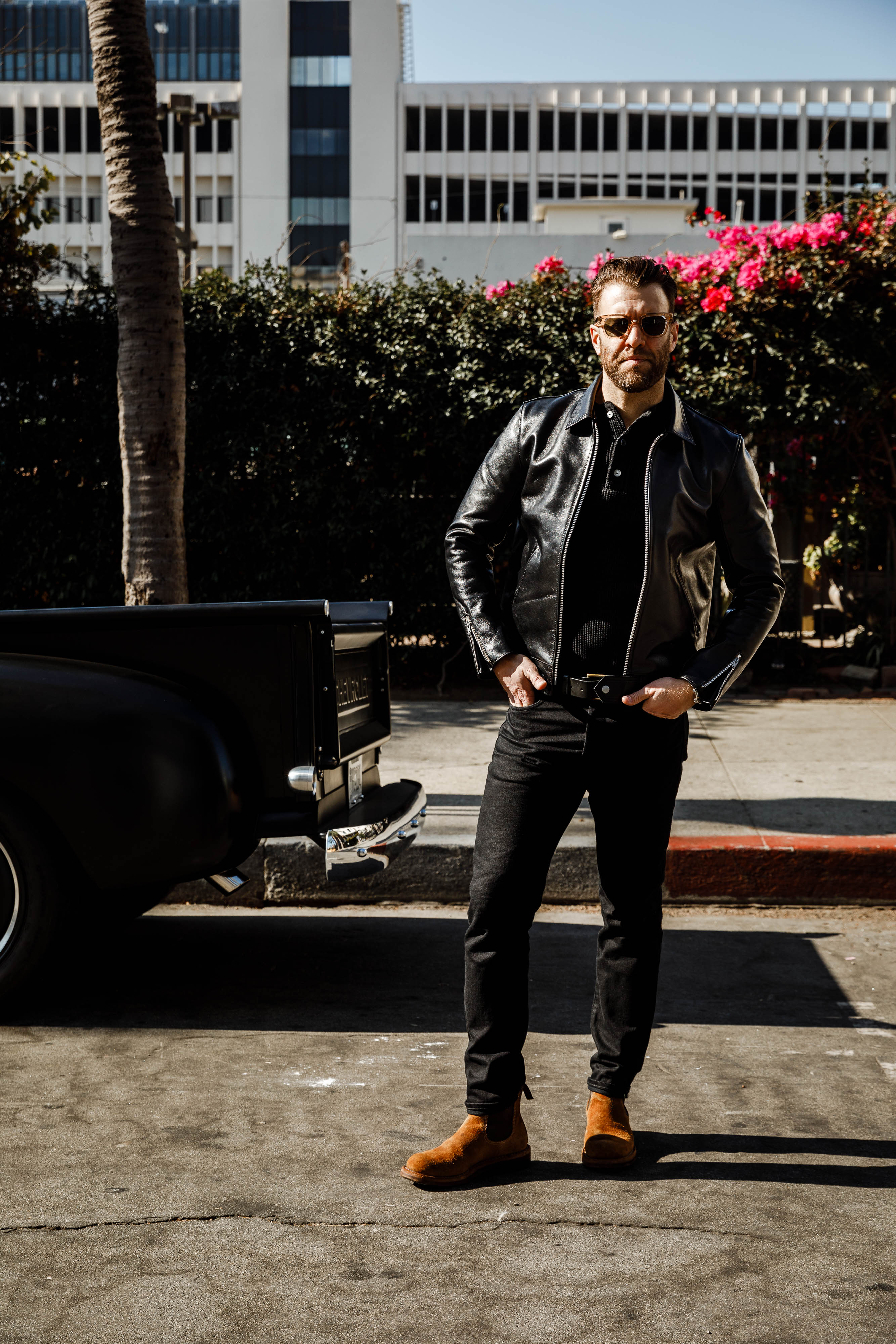 Addict Clothes - AD-01 Center Zip Jacket - Teacore Horsehide - Image 5