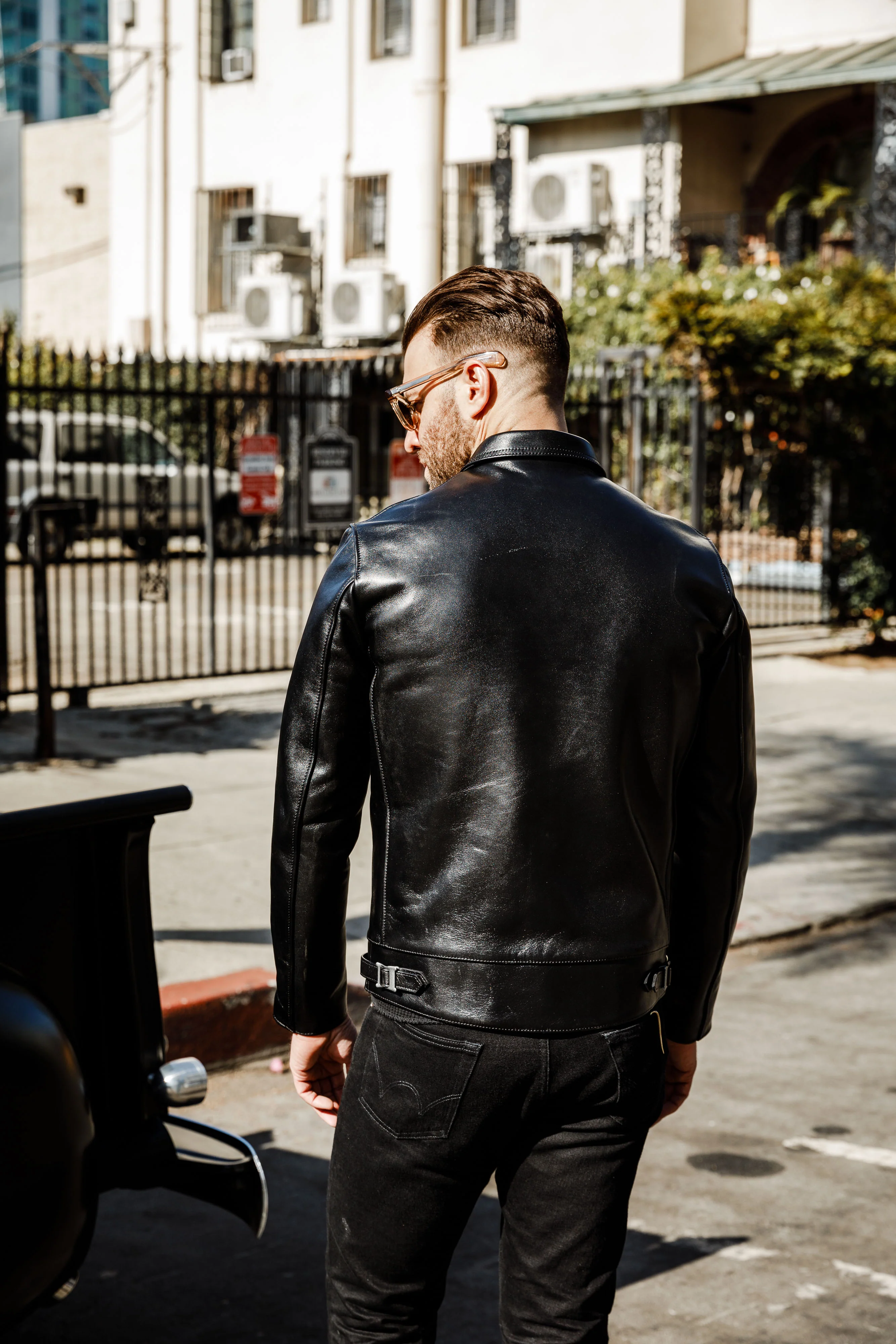 Addict Clothes - AD-01 Center Zip Jacket - Teacore Horsehide - Image 6