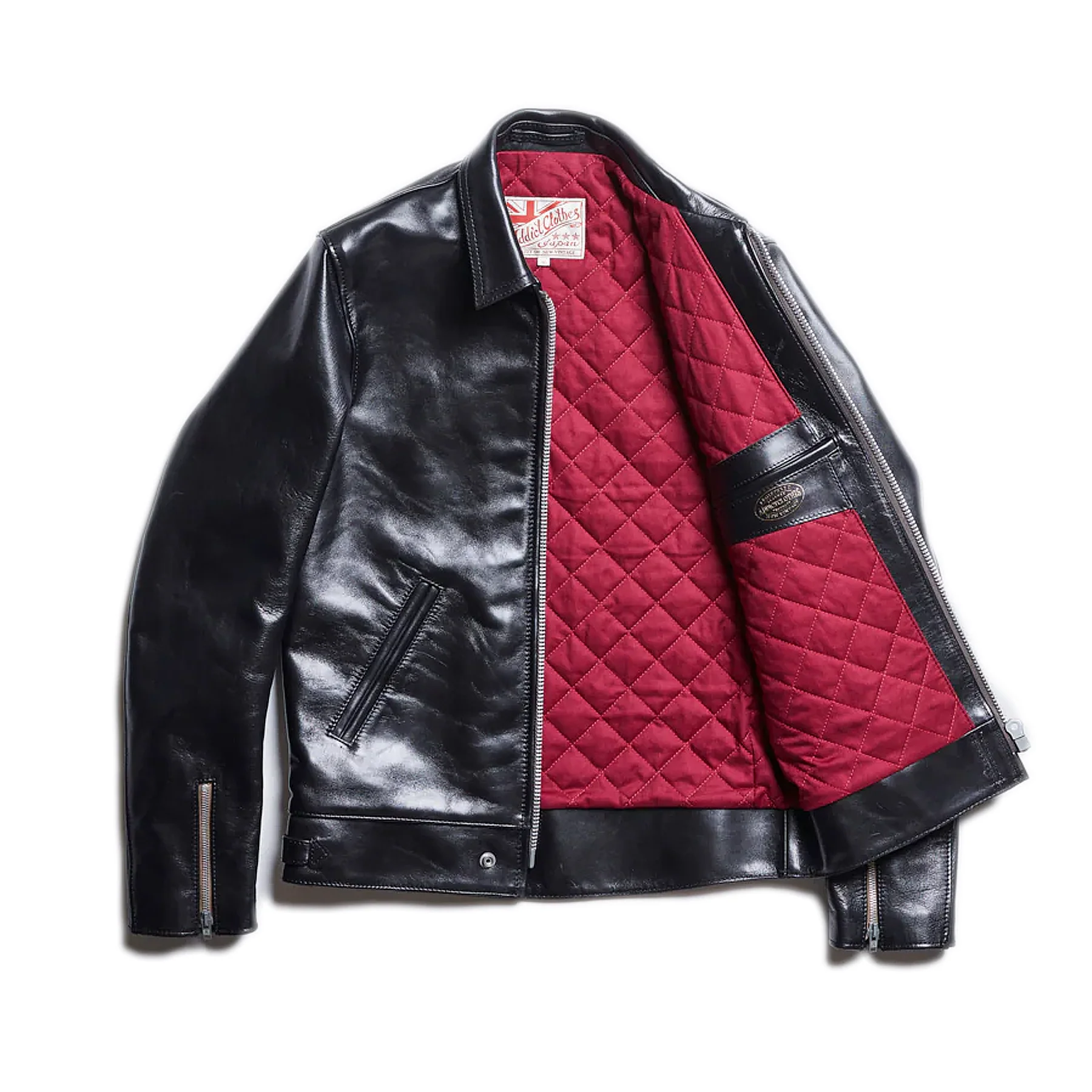 Addict Clothes - AD-01 Center Zip Jacket - Teacore Horsehide - Image 8