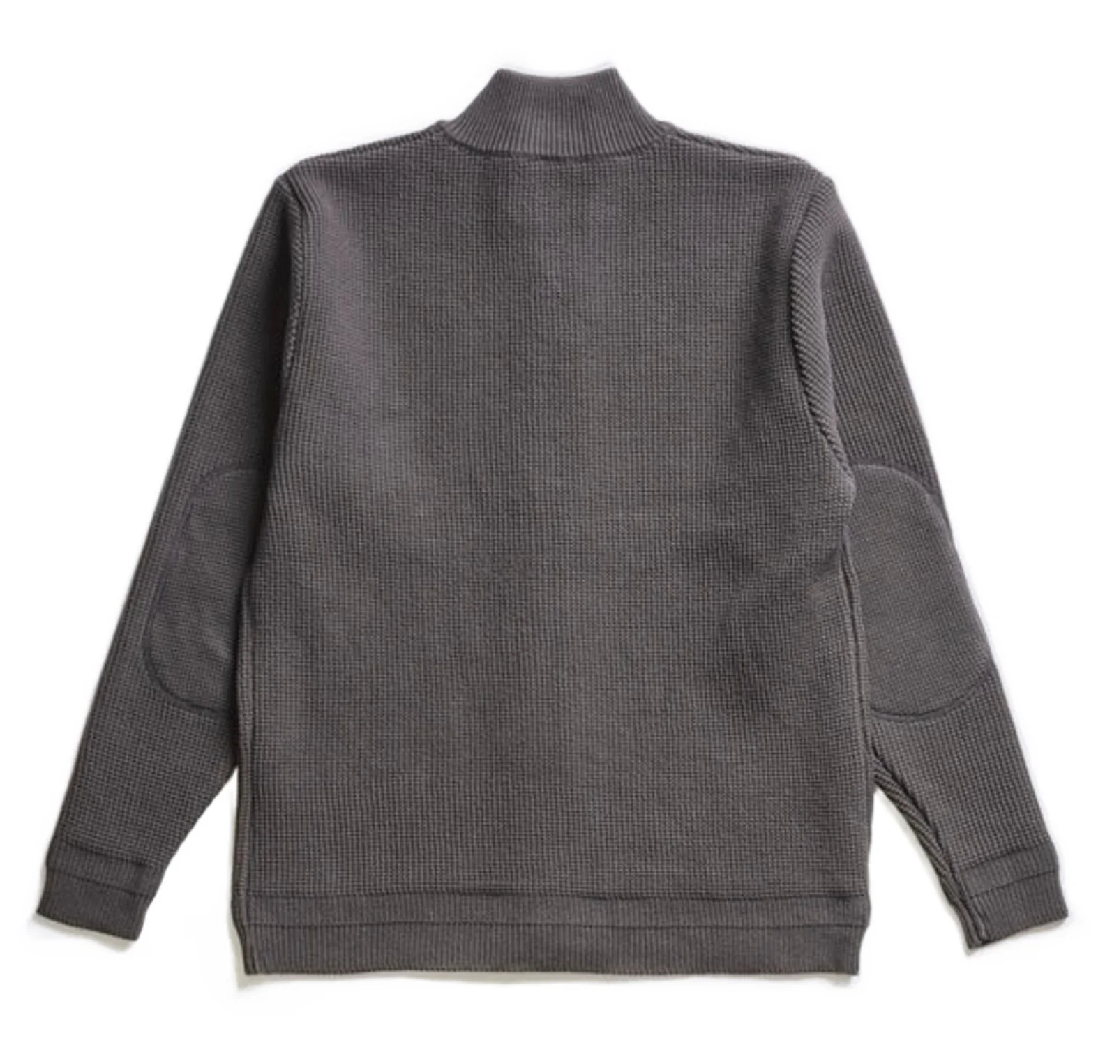 Addict Clothes - Cotton Waffle Drivers Knit - Charcoal Grey - Image 4