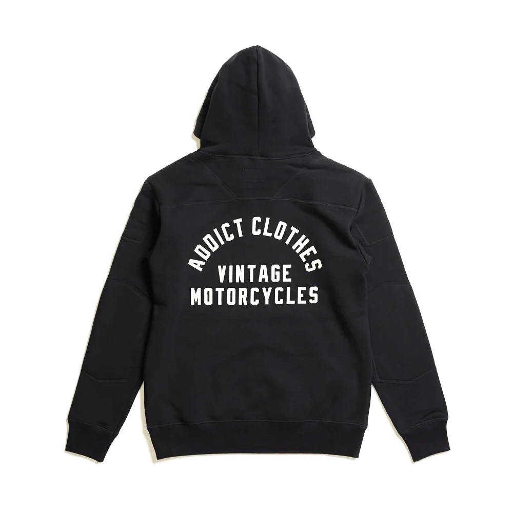 Addict Clothes - Heavy Weight Padded Pullover Hoodie Logo'd - Black - Image 5