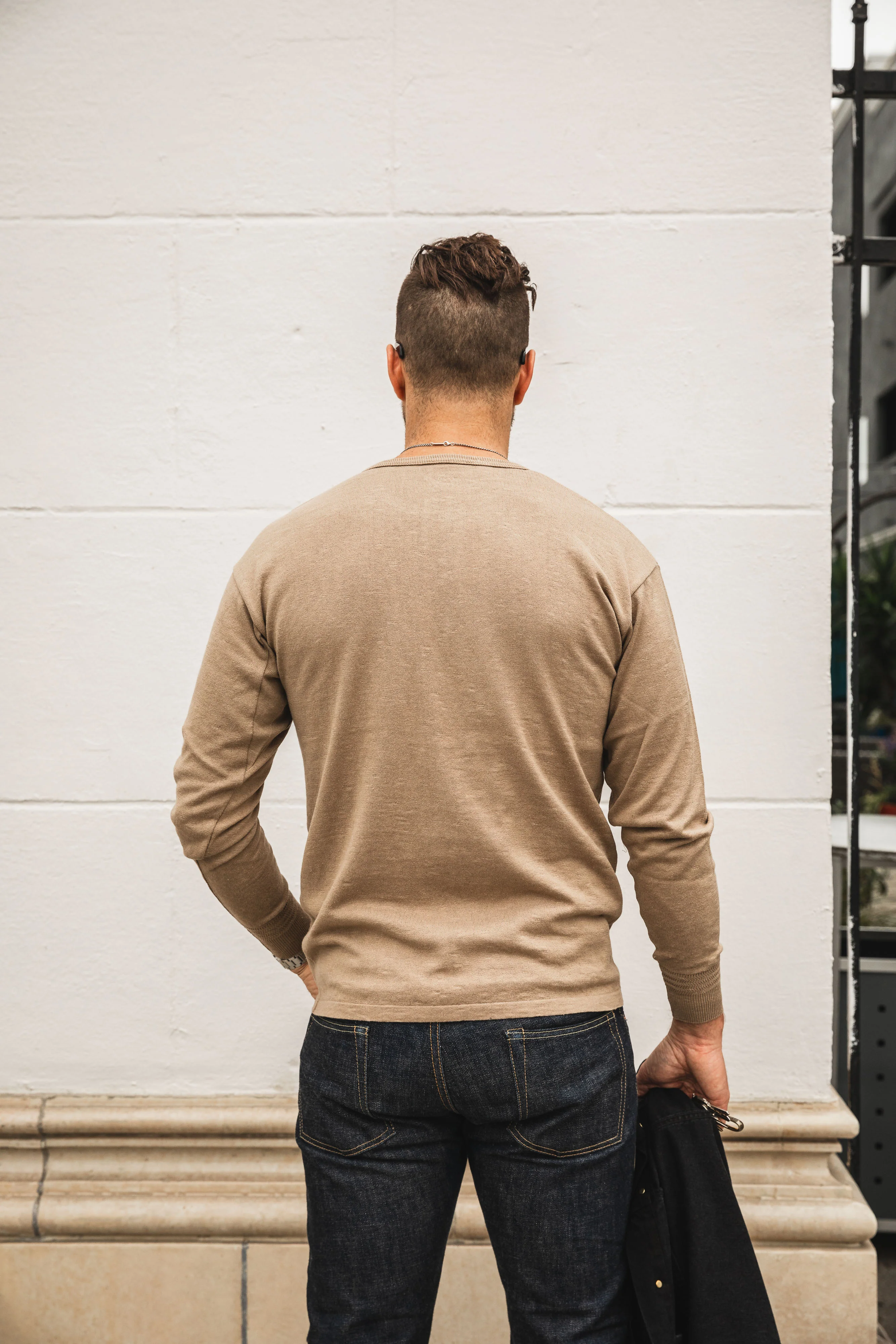 Addict Clothes - Henry Henley - Smoke Beige - Image 9