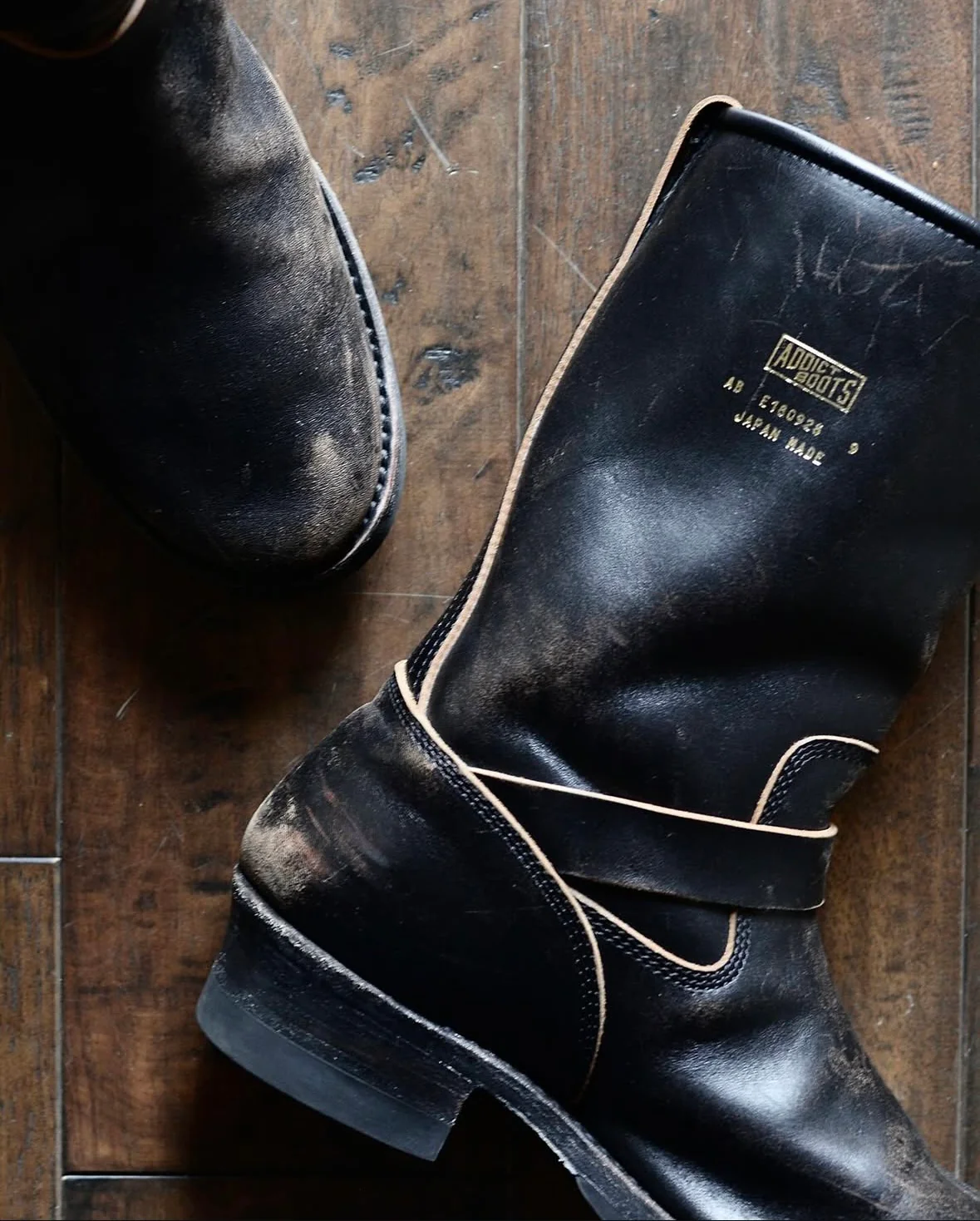 Addict Clothes - Horsebutt Engineer Boot - Black - Image 9