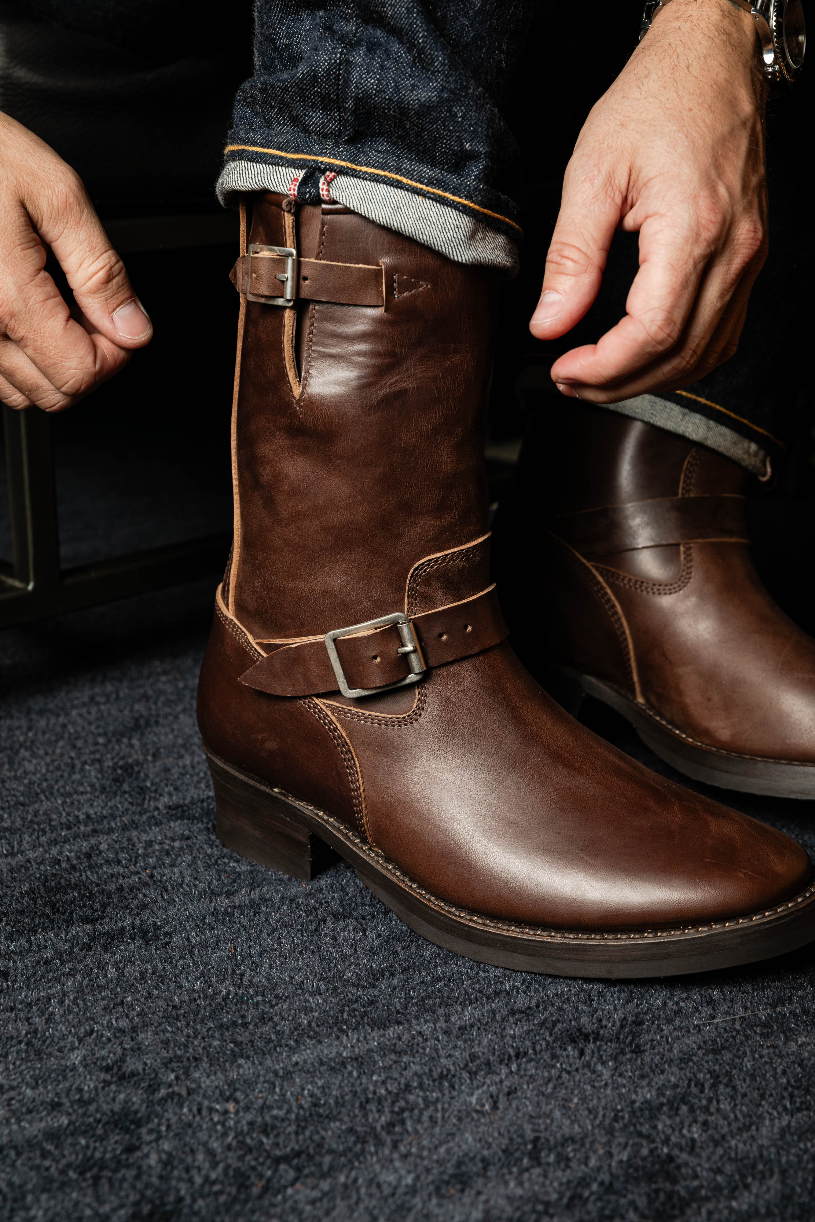 Addict Clothes - Horsebutt Engineer Boot - Brown - Image 6