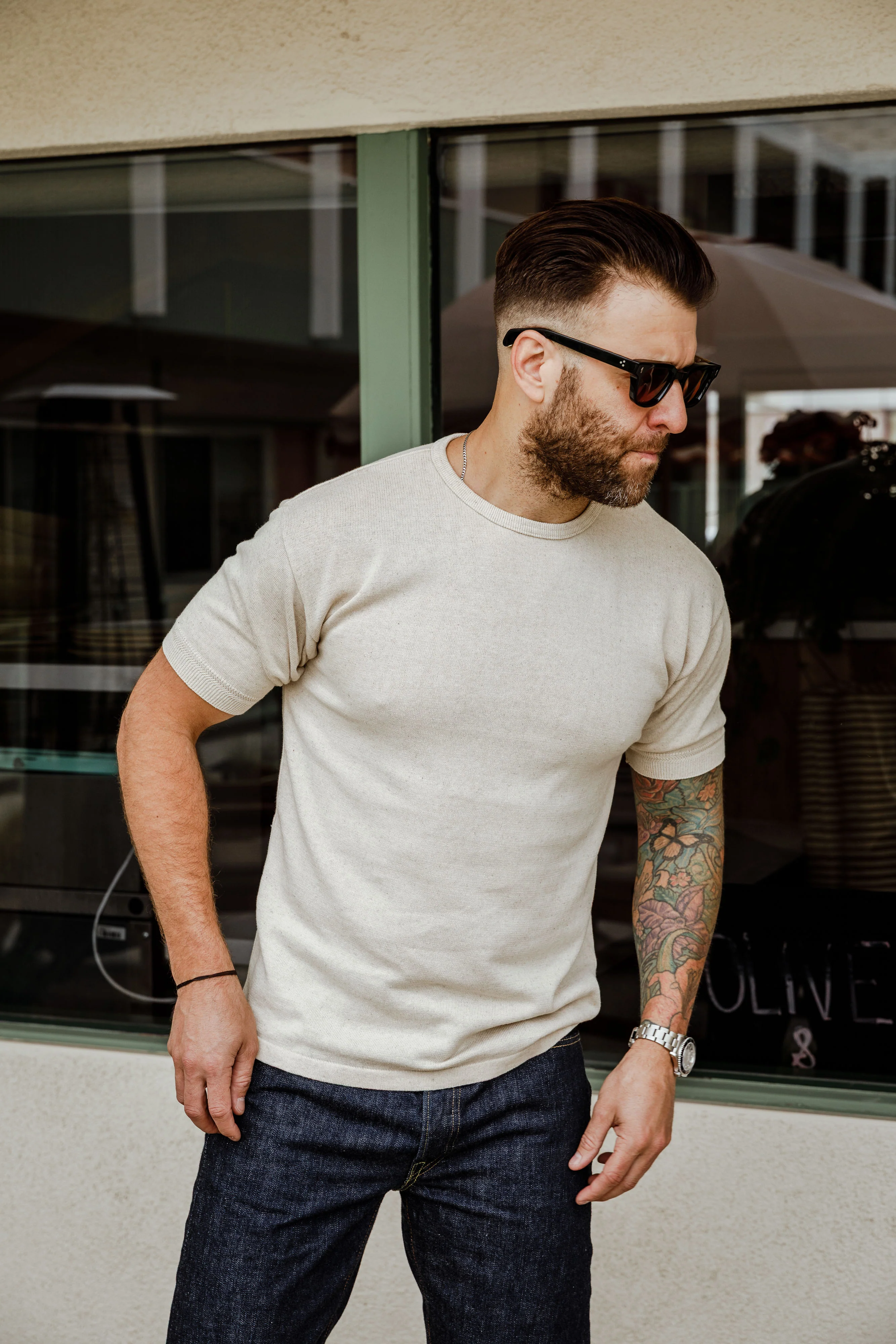Addict Clothes - Knit Tee - Ecru - Image 3