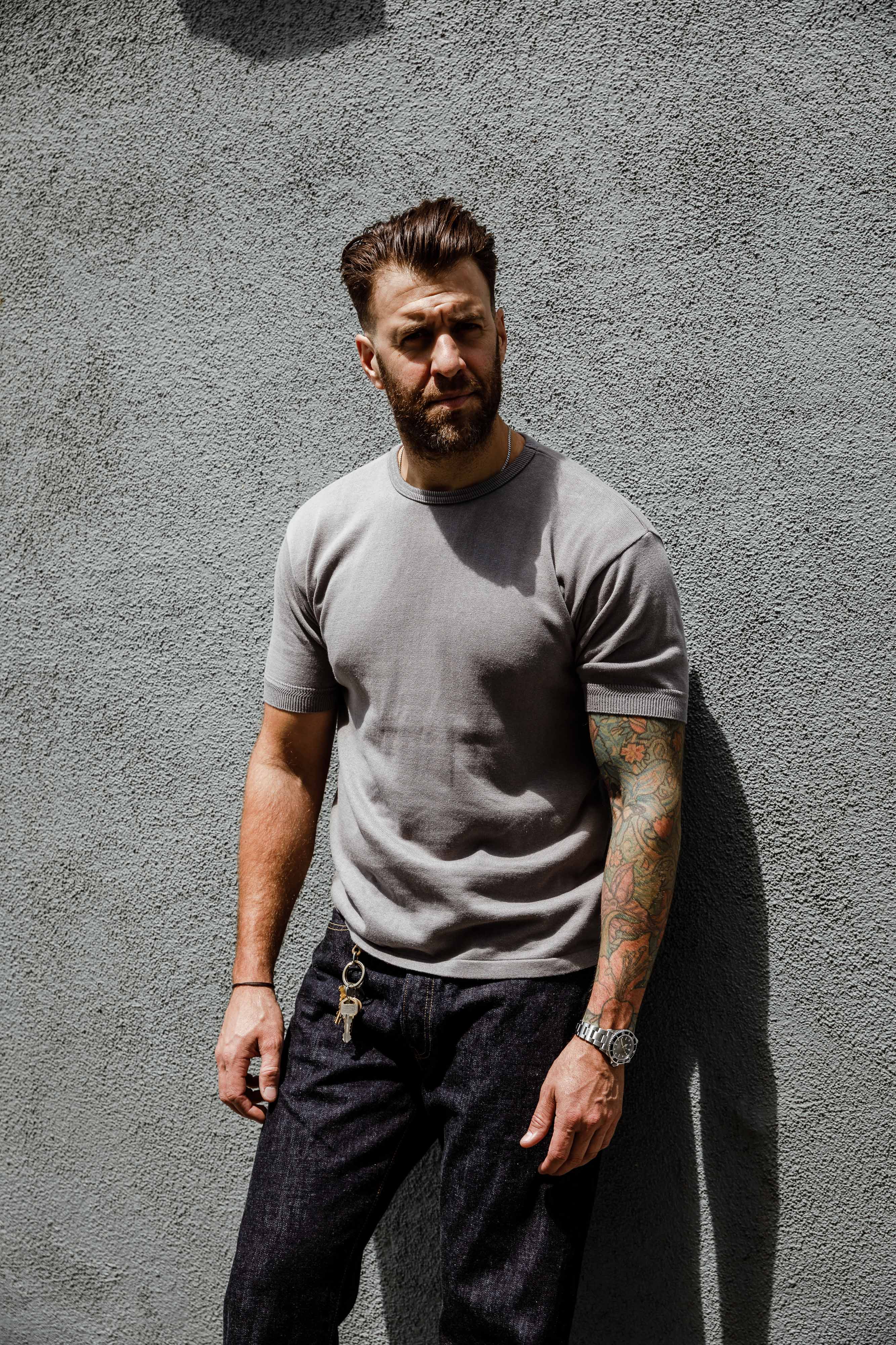 Addict Clothes - Knit Tee - Grey - Image 2