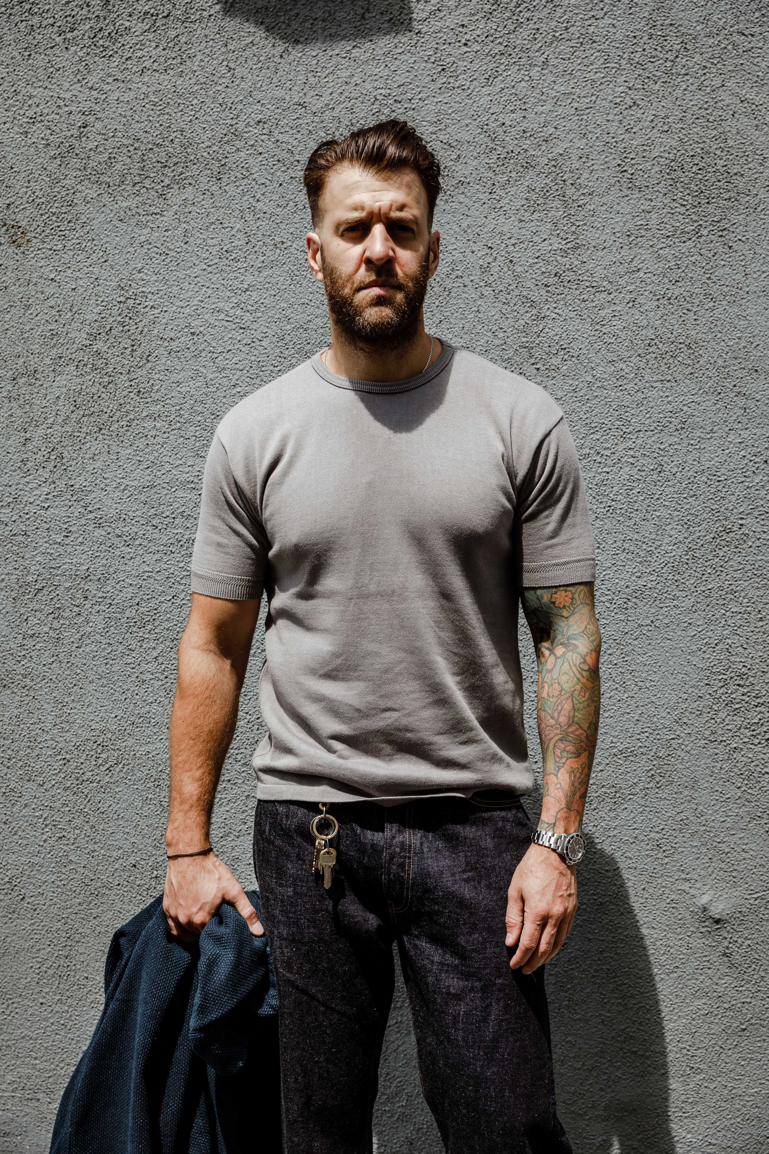 Addict Clothes - Knit Tee - Grey - Image 3