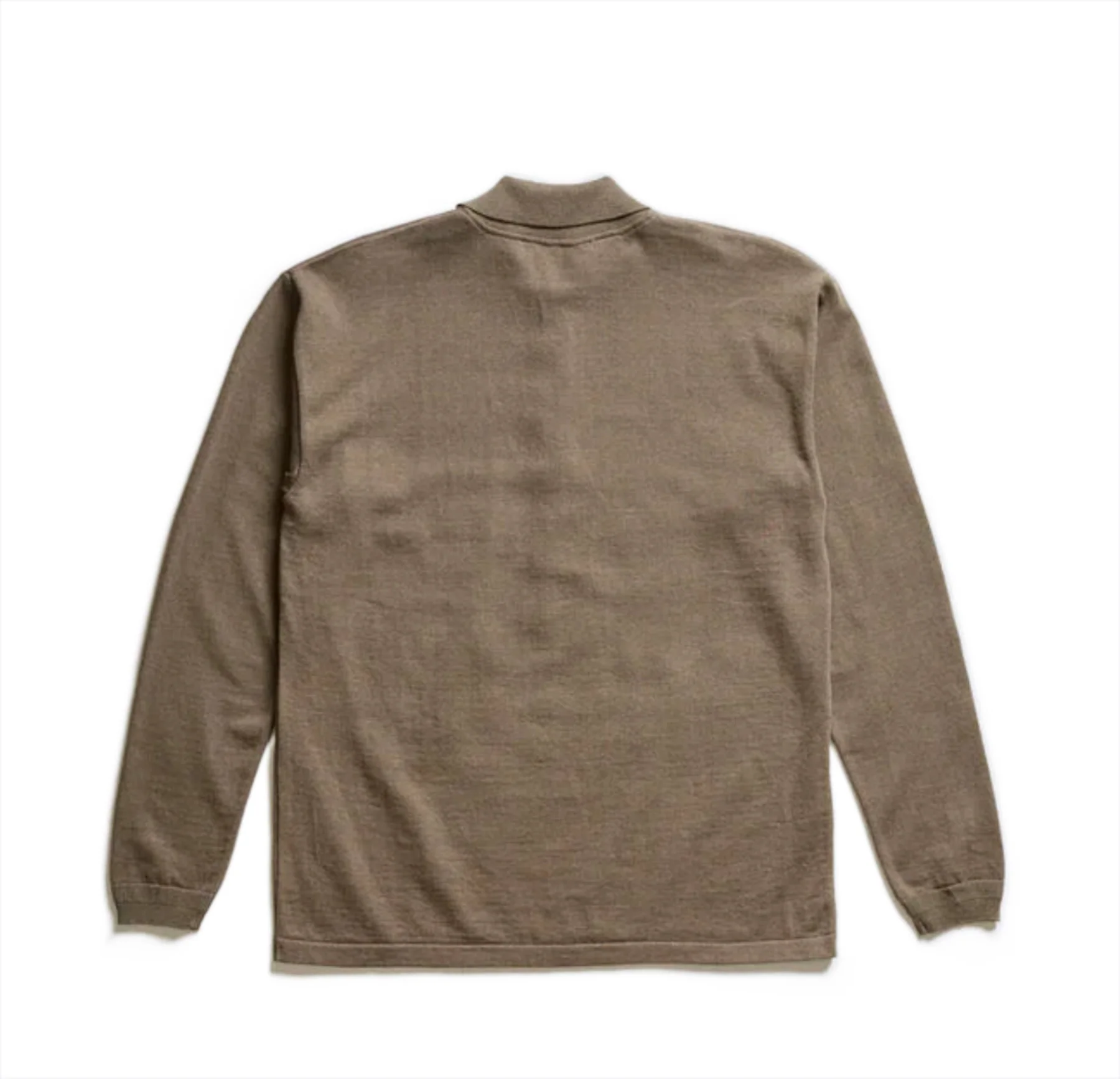 Addict Clothes - Long Sleeve Knit Polo - Olive - Image 2