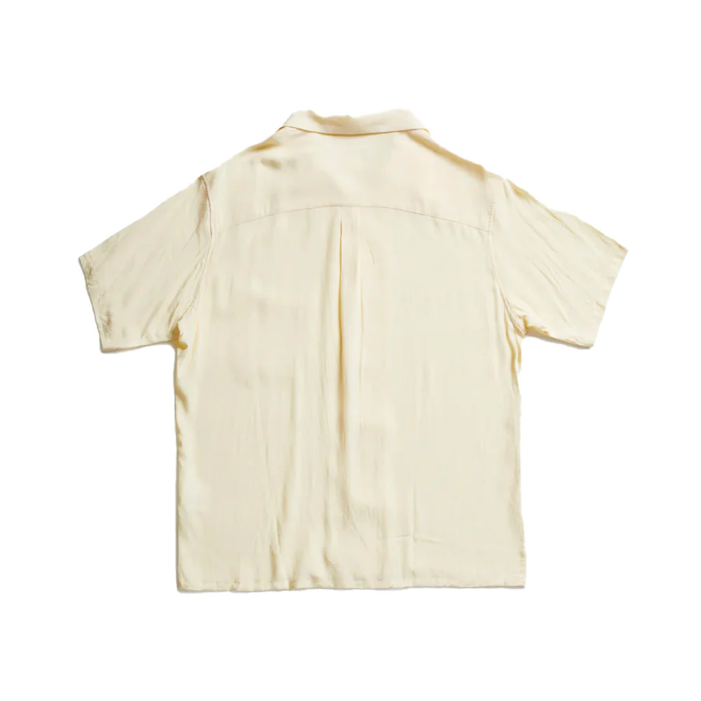 ADDICT Clothes - Open Collar Slant Pocket Shirt - Dusty Yellow - Image 6