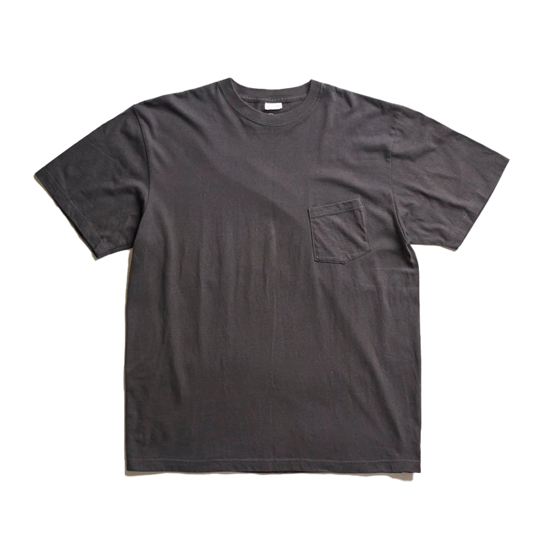 Addict Clothes - Slanted Pocket Tee - Faded Black (Logo'd) - Image 2