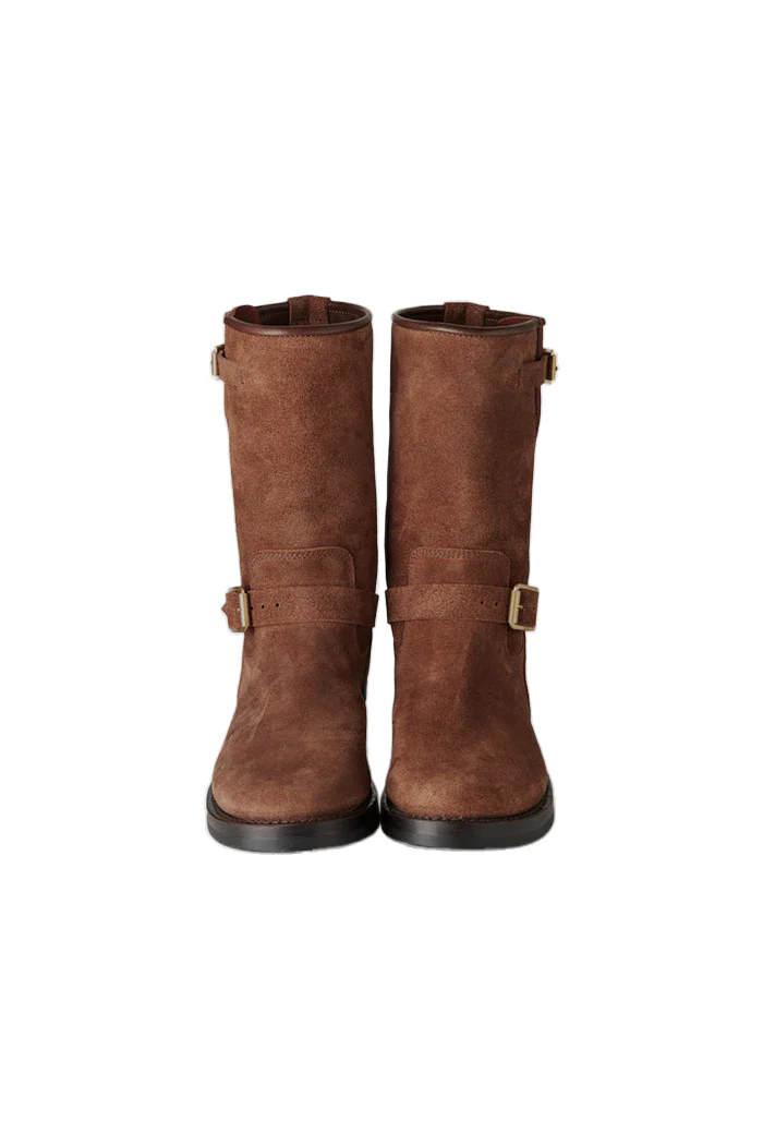 Addict Clothes - Steer Suede Engineer Boot - Brown - Image 13