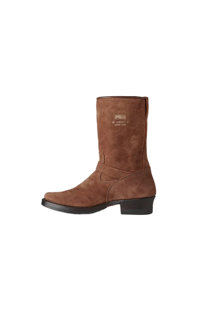 Addict Clothes - Steer Suede Engineer Boot - Brown - Image 15