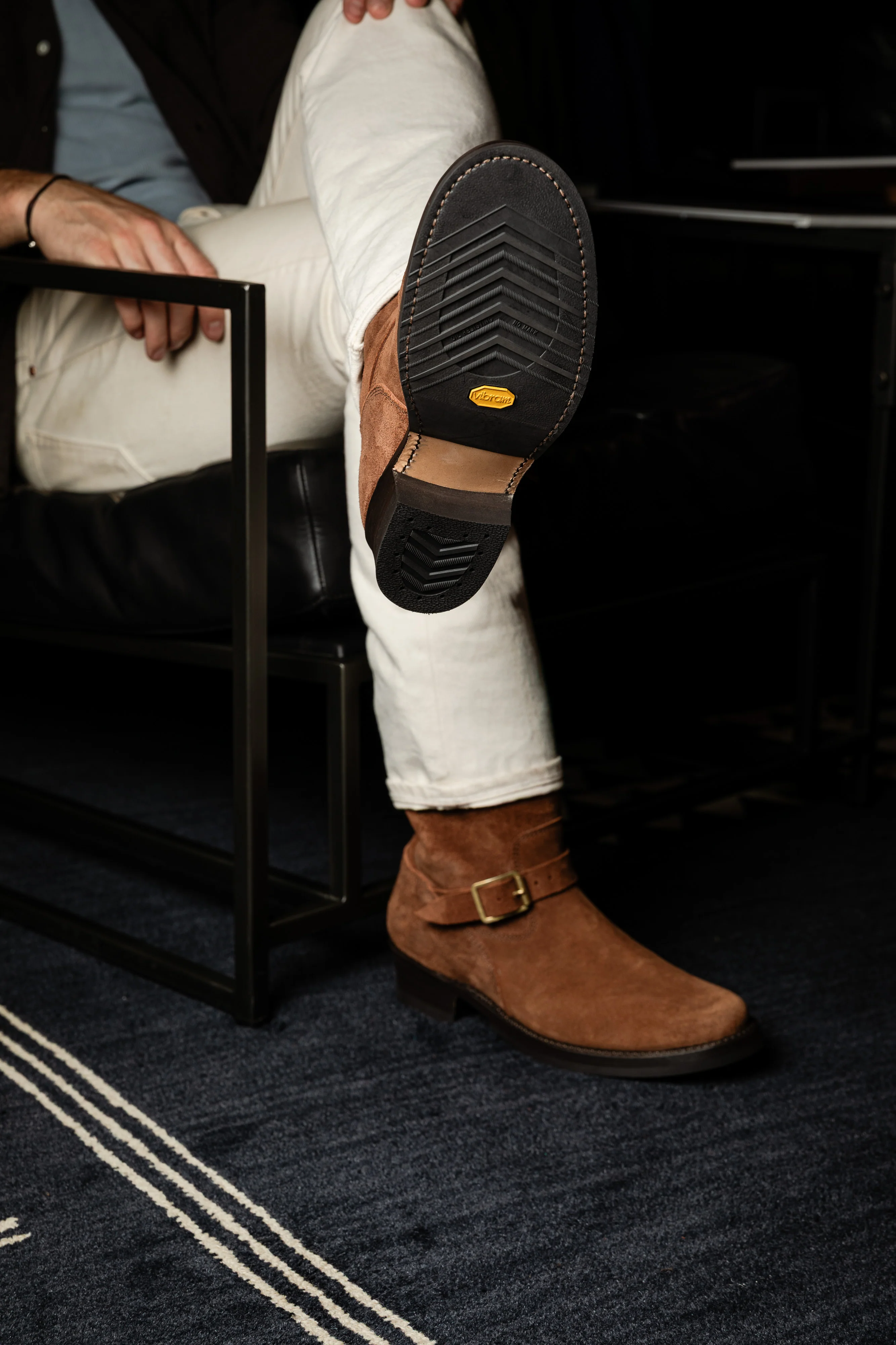 Addict Clothes - Steer Suede Engineer Boot - Brown - Image 6