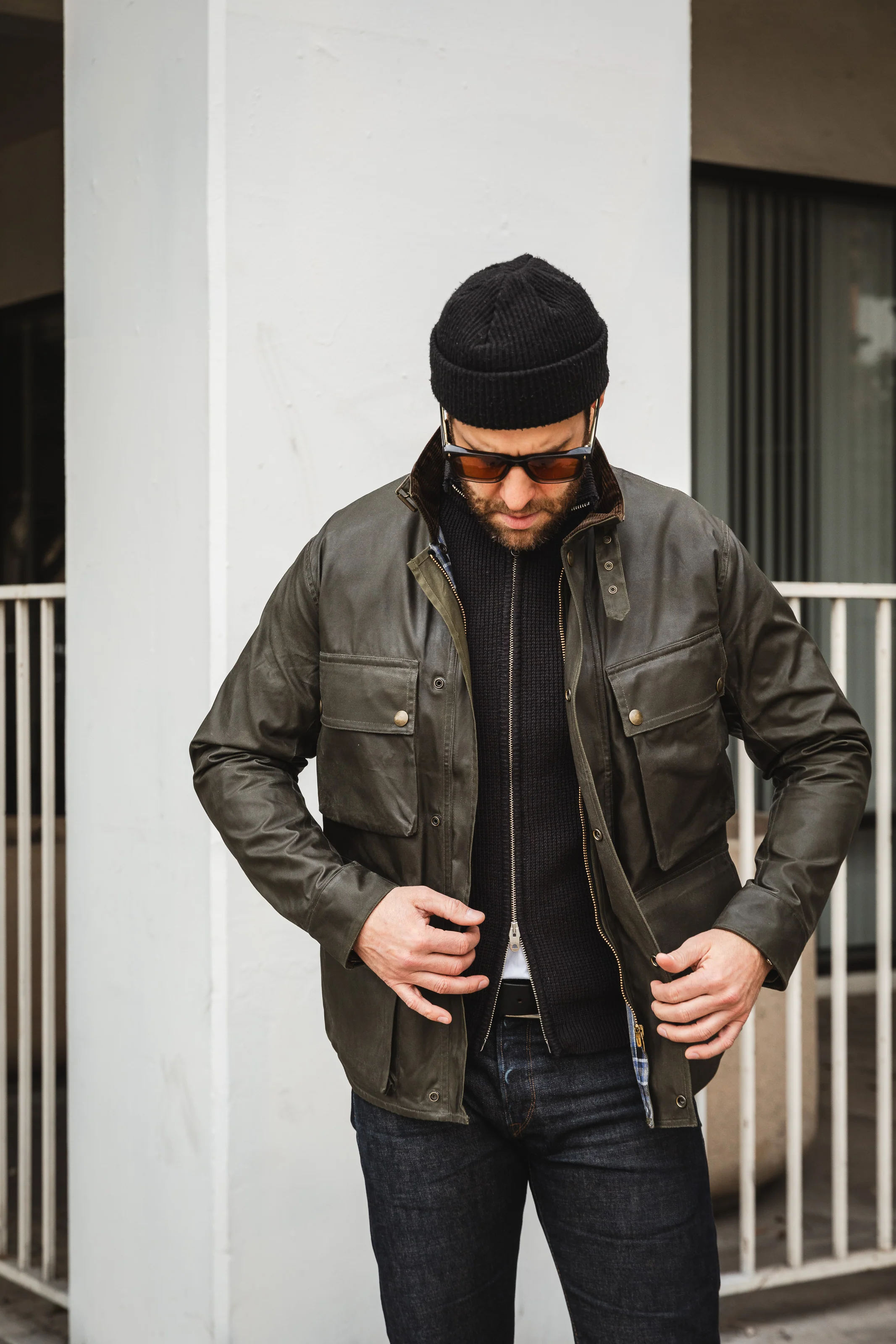Addict Clothes - Waxed BMC Jacket - Olive - Image 10