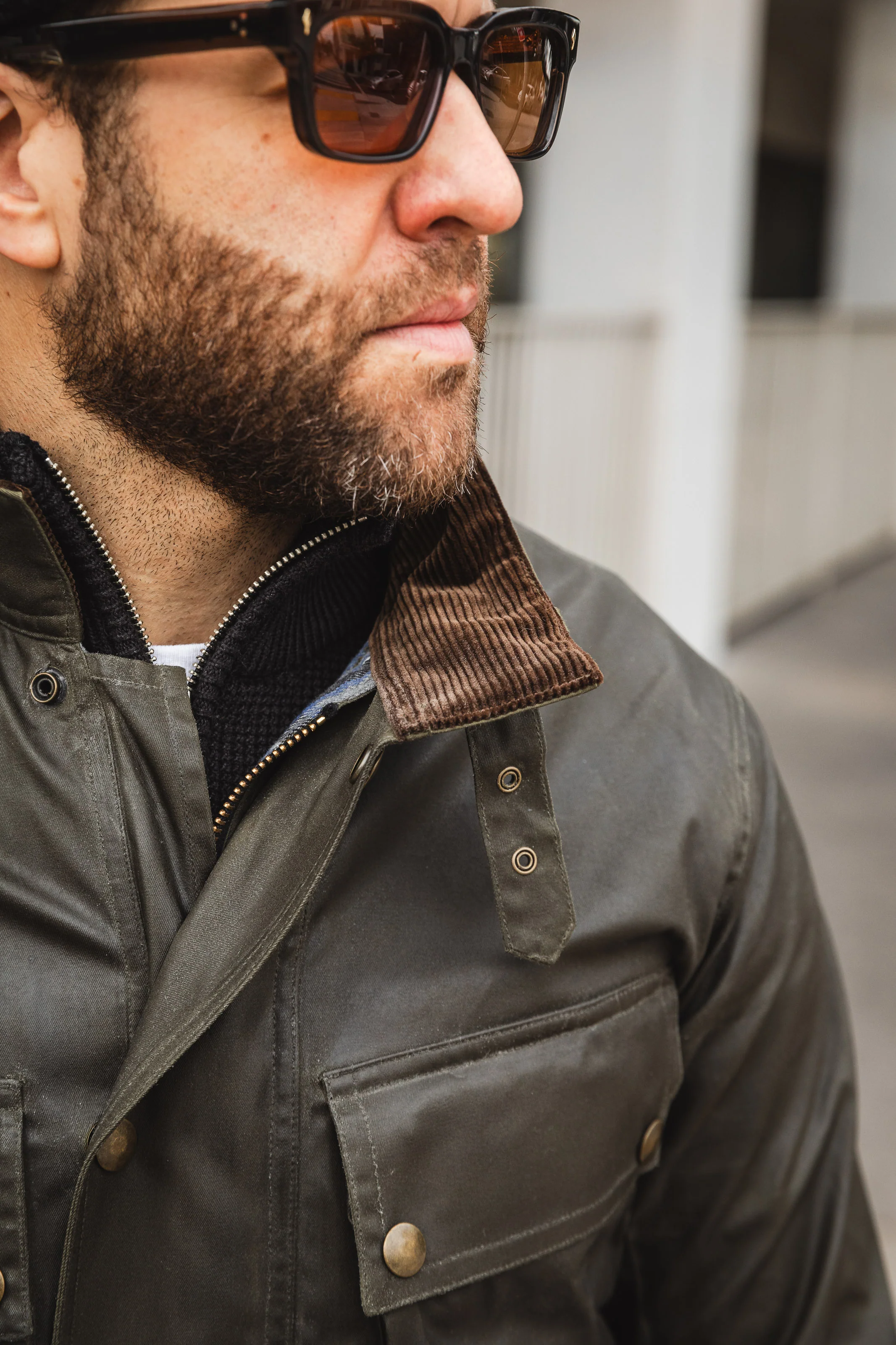 Addict Clothes - Waxed BMC Jacket - Olive - Image 15