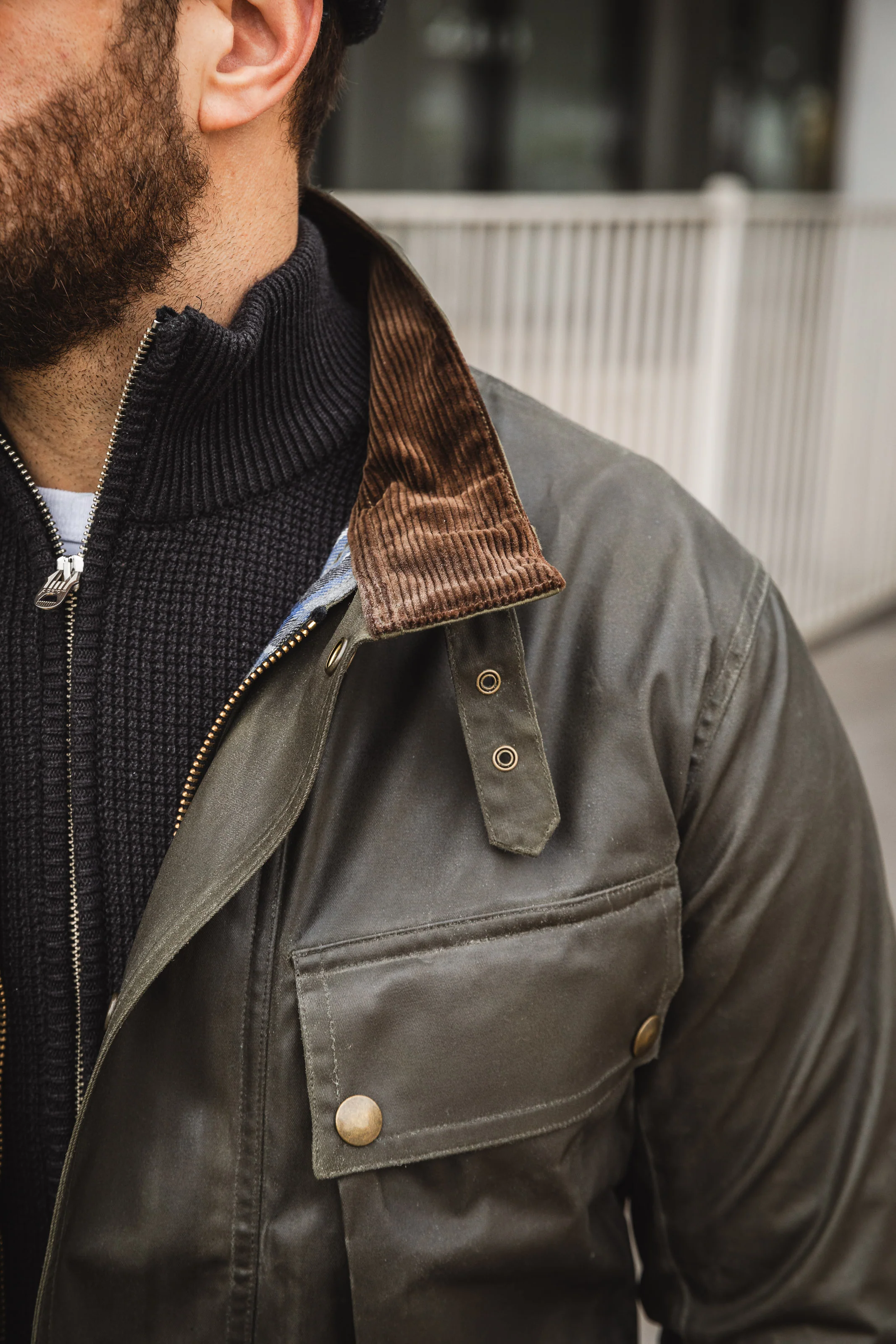 Addict Clothes - Waxed BMC Jacket - Olive - Image 16