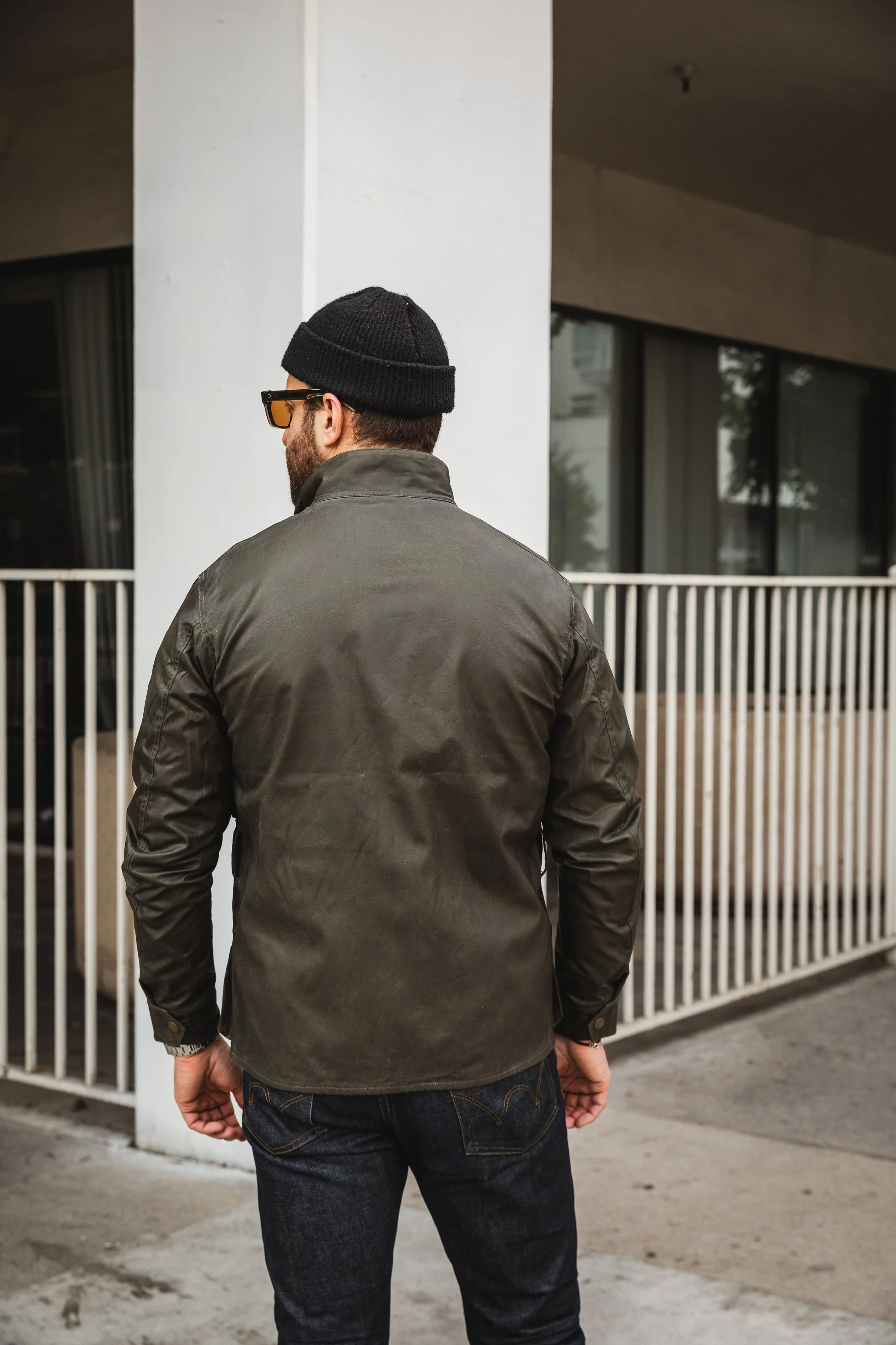 Addict Clothes - Waxed BMC Jacket - Olive - Image 19