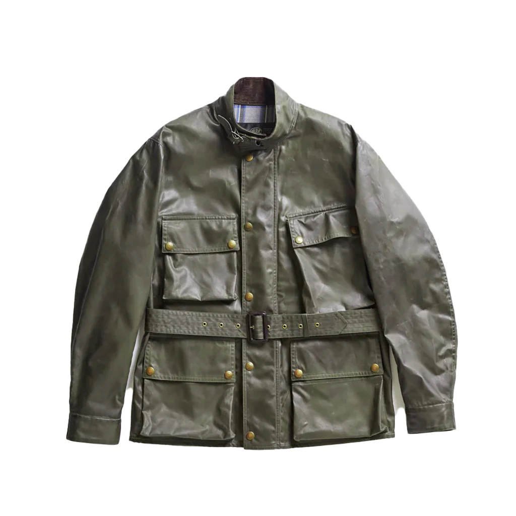 Addict Clothes - Waxed BMC Jacket - Olive - Image 4