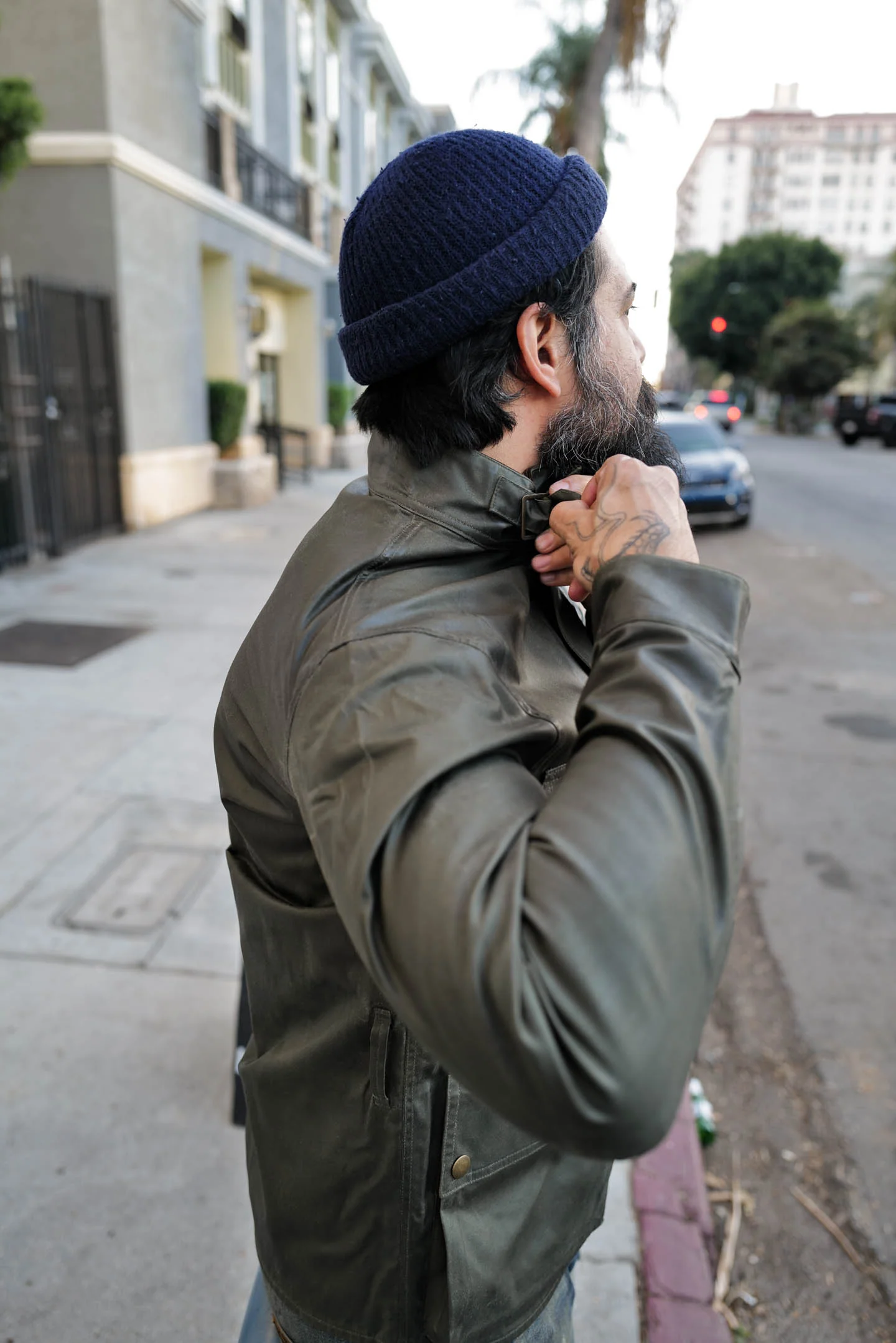 Addict Clothes - Waxed BMC Jacket - Olive - Image 7