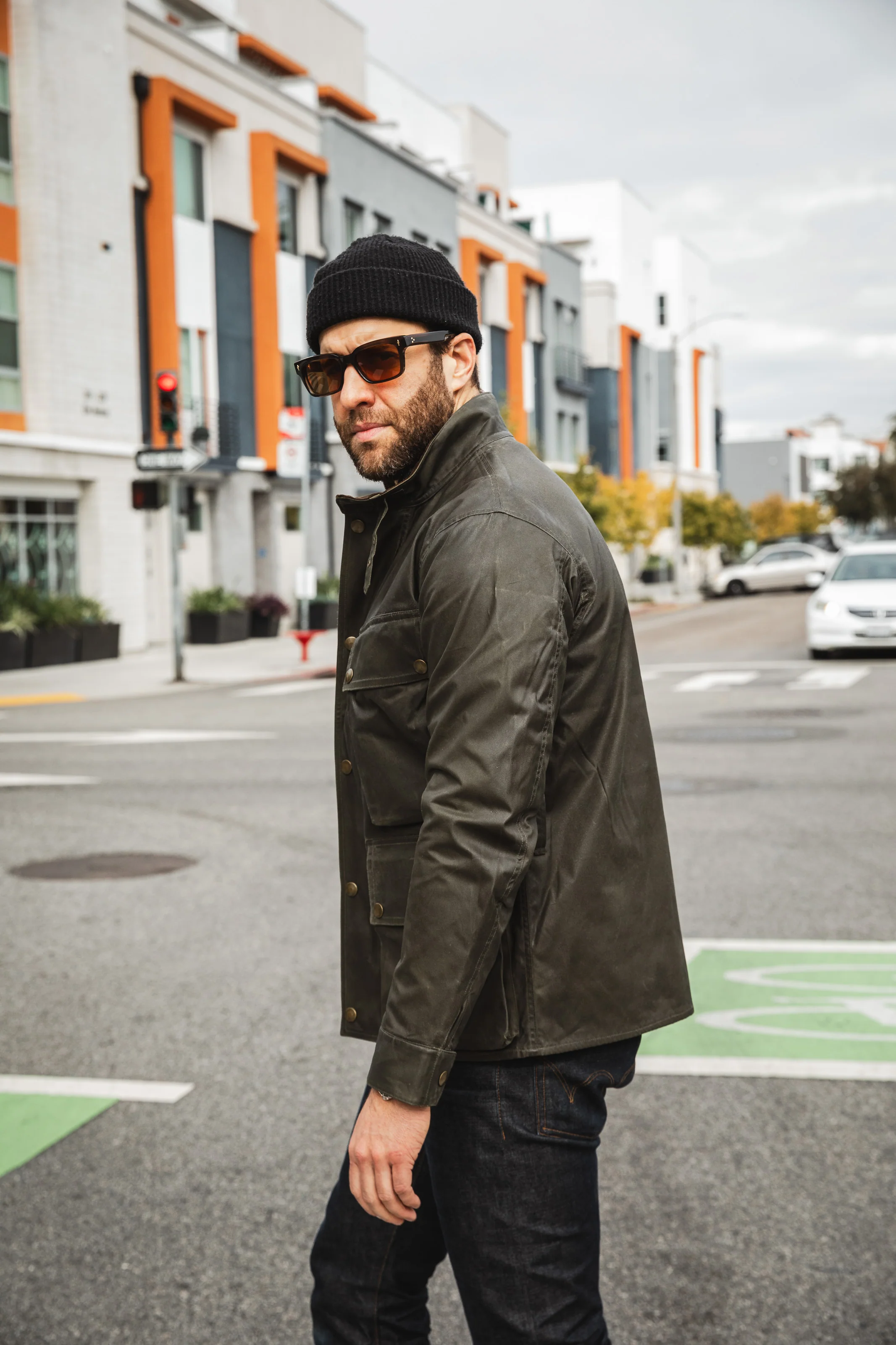 Addict Clothes - Waxed BMC Jacket - Olive - Image 9