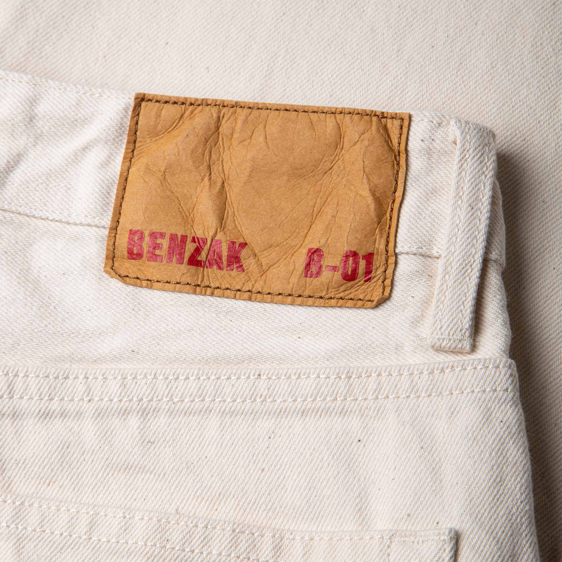 Benzak Denim Developers - B-01 SLIM - 14 oz. Rinsed Ecru Selvedge - Image 8