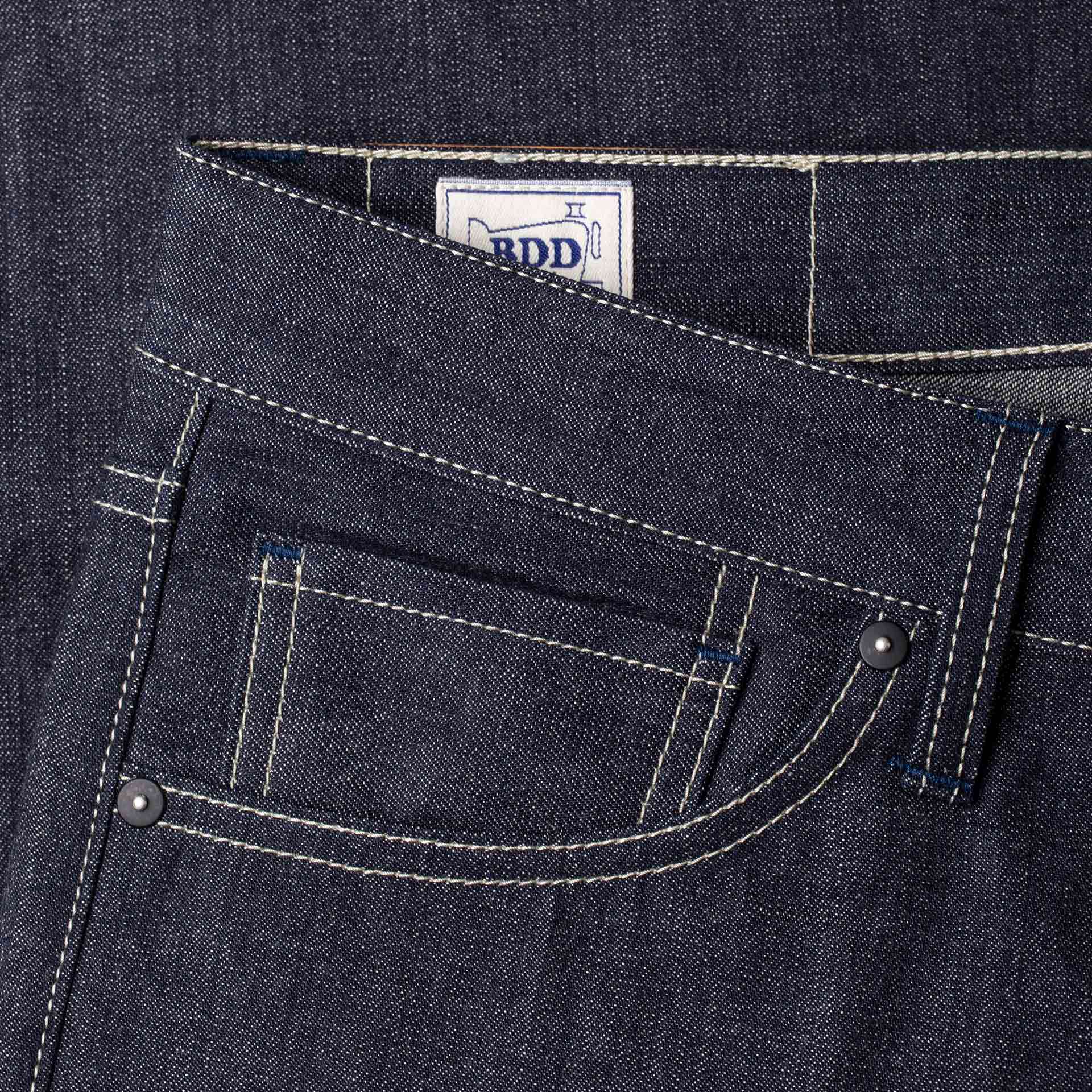 Benzak Denim Developers - B-07 Relaxed Straight Leg - 10 oz. Antique Indigo Selvedge - Image 7