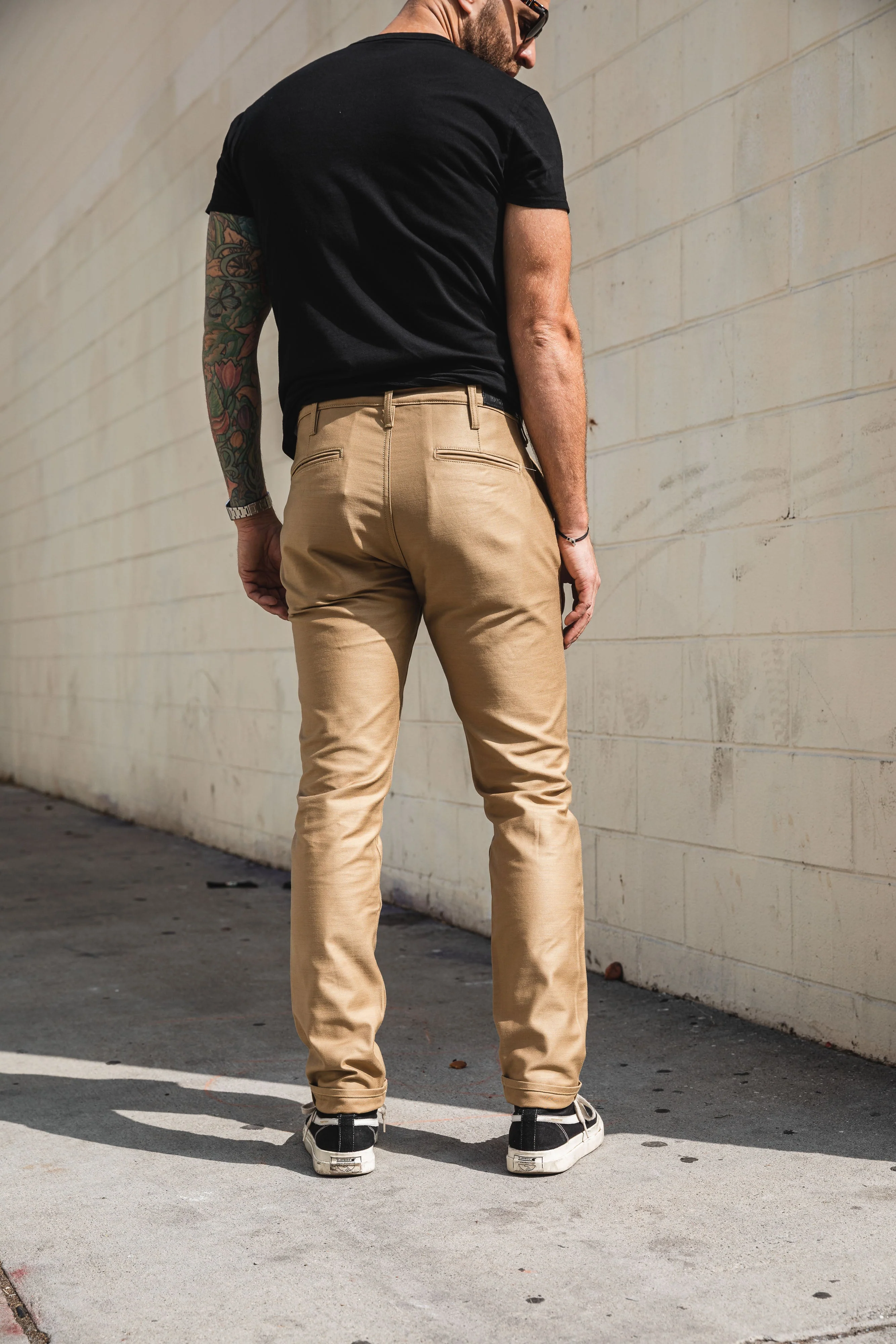 Benzak Denim Developers - BC-01 - TAPERED CHINO - 10 oz. Golden Brown Military Twill - Image 11