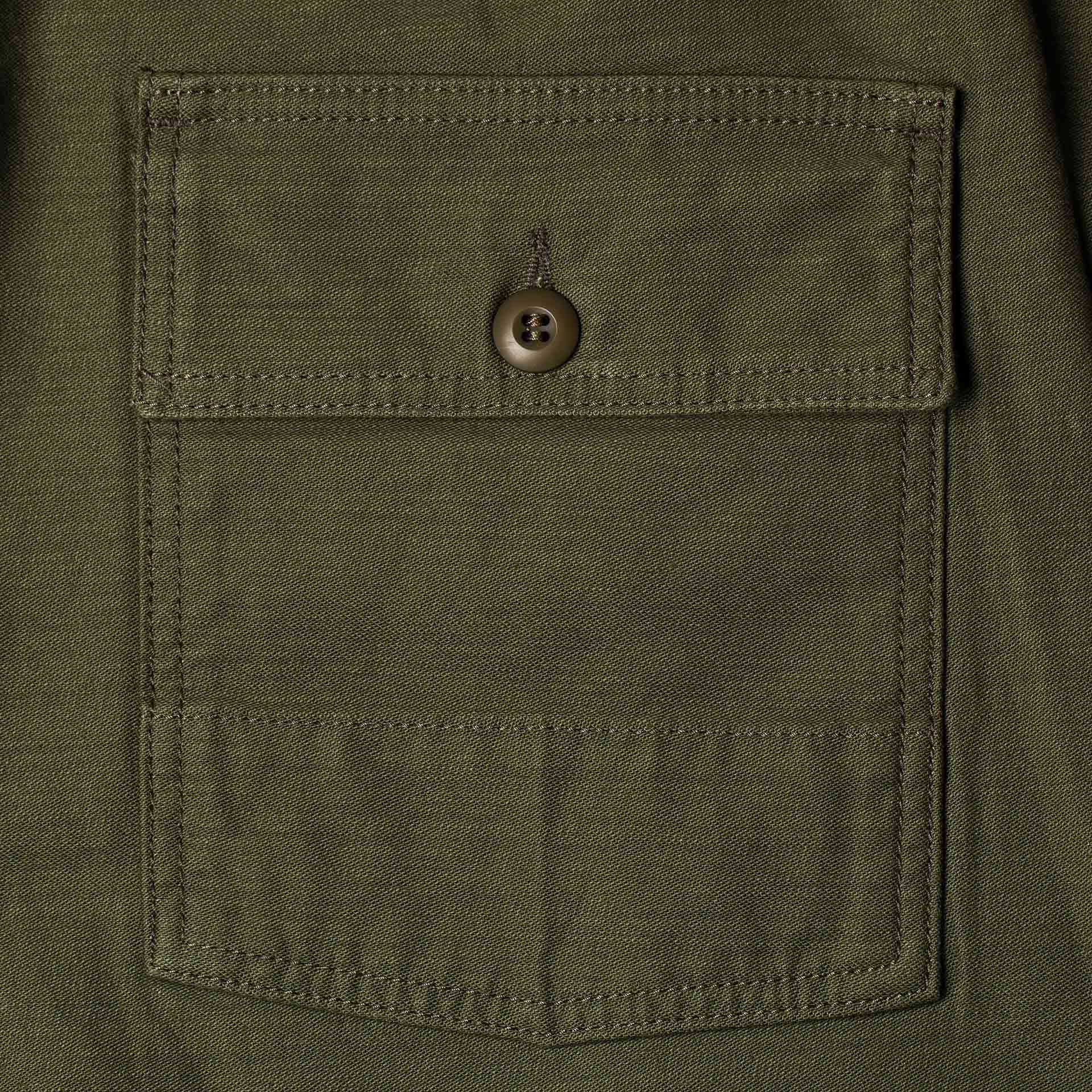 Benzak Denim Developers - BP-07 Loose Fatigue Pant - 10oz Olive Drab Military Twill - Image 11