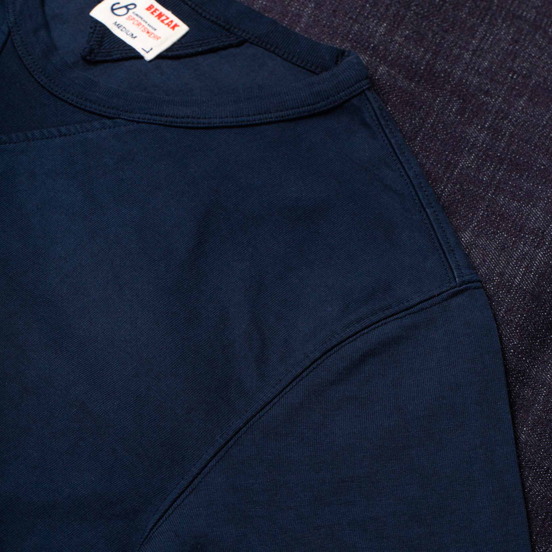 Benzak Denim Developers - Heavy Jersey Gusset Tee - Navy - Image 3