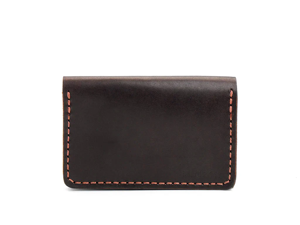 Billykirk - Leather Bi-Fold Card Case - Brown - Image 2