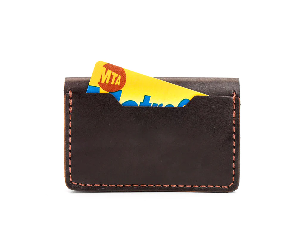 Billykirk - Leather Bi-Fold Card Case - Brown - Image 3