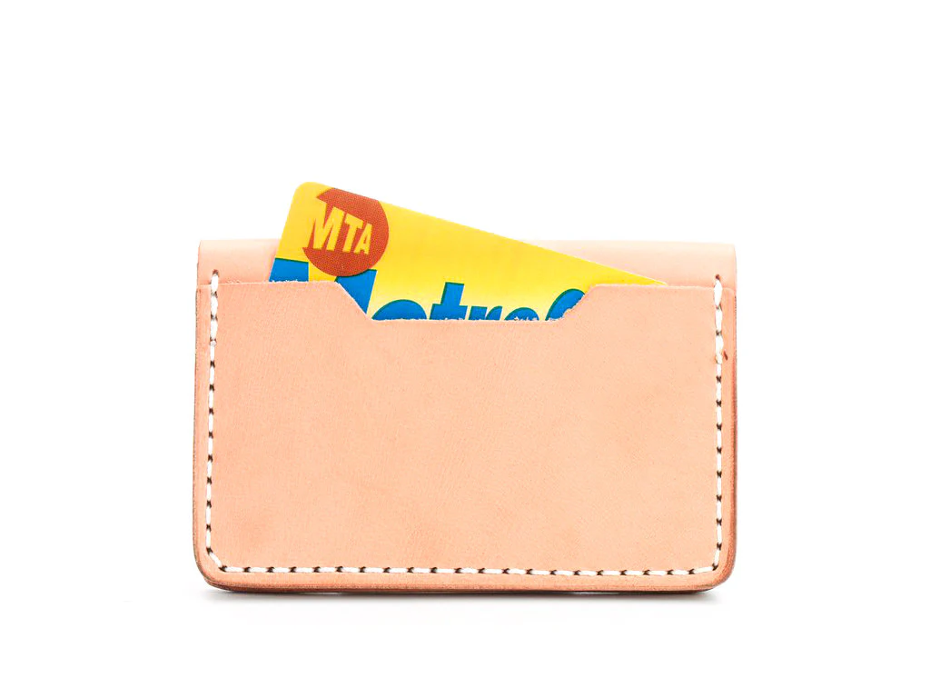 Billykirk - Leather Bi-Fold Card Case - Natural - Image 3