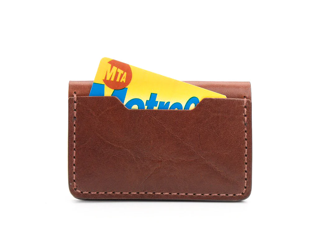 Billykirk - Leather Bi-Fold Card Case - Tan - Image 3