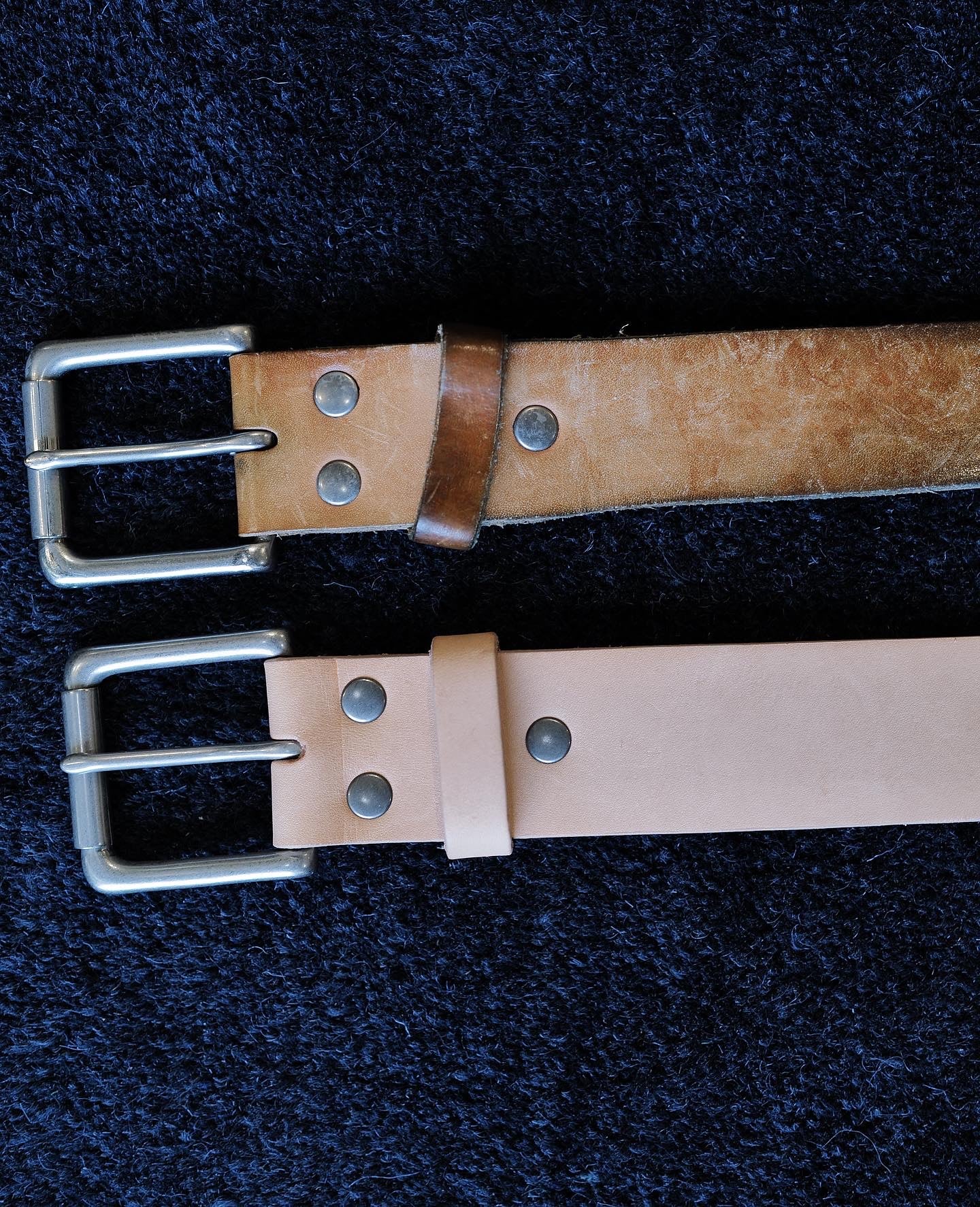 ButterScotch - 1.5" Roller Bar Belt - Natural & Nickel - Image 7