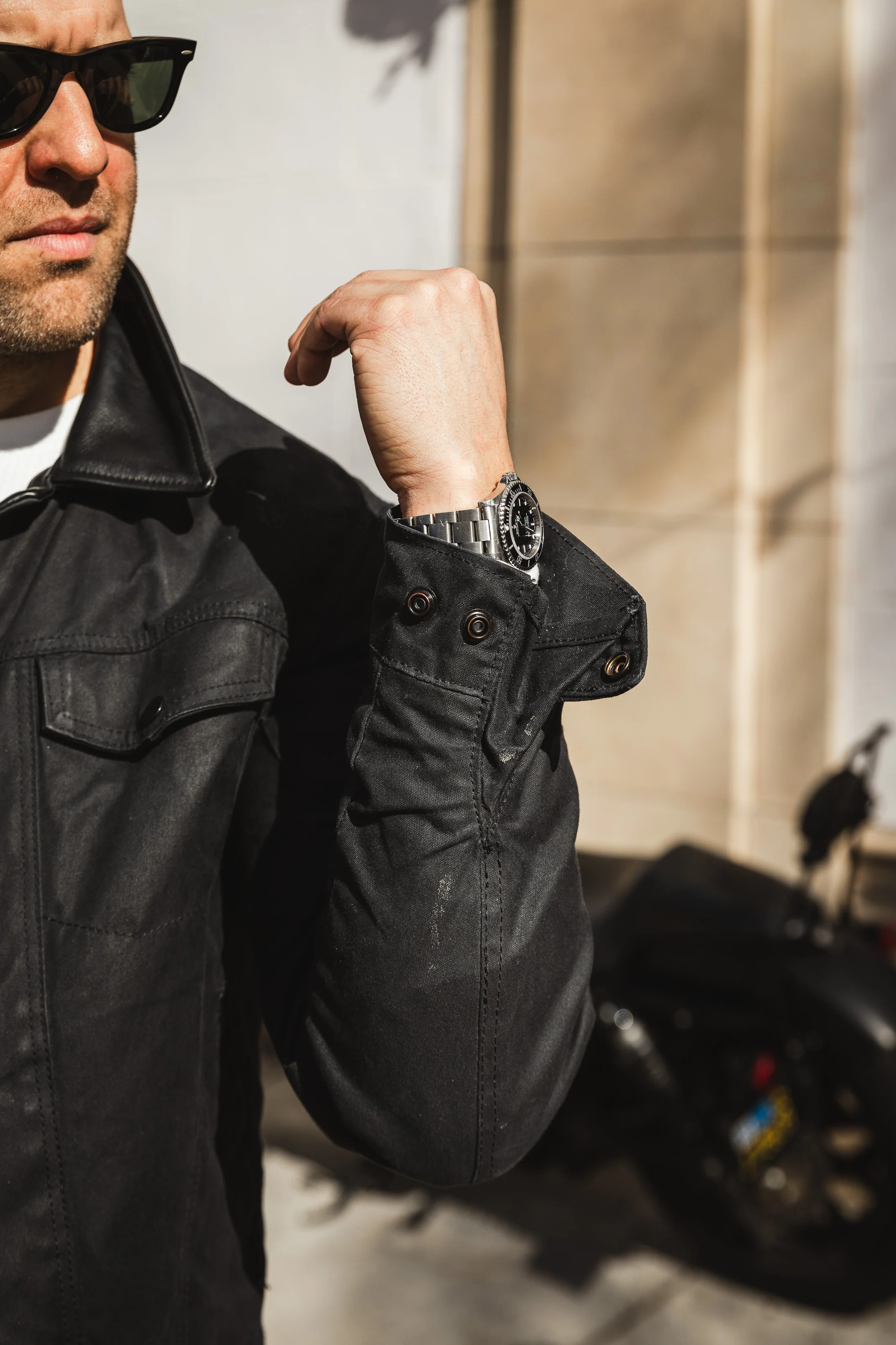 ButterScotch x Vanson - Territory Jacket - Black Waxed Canvas - Image 11