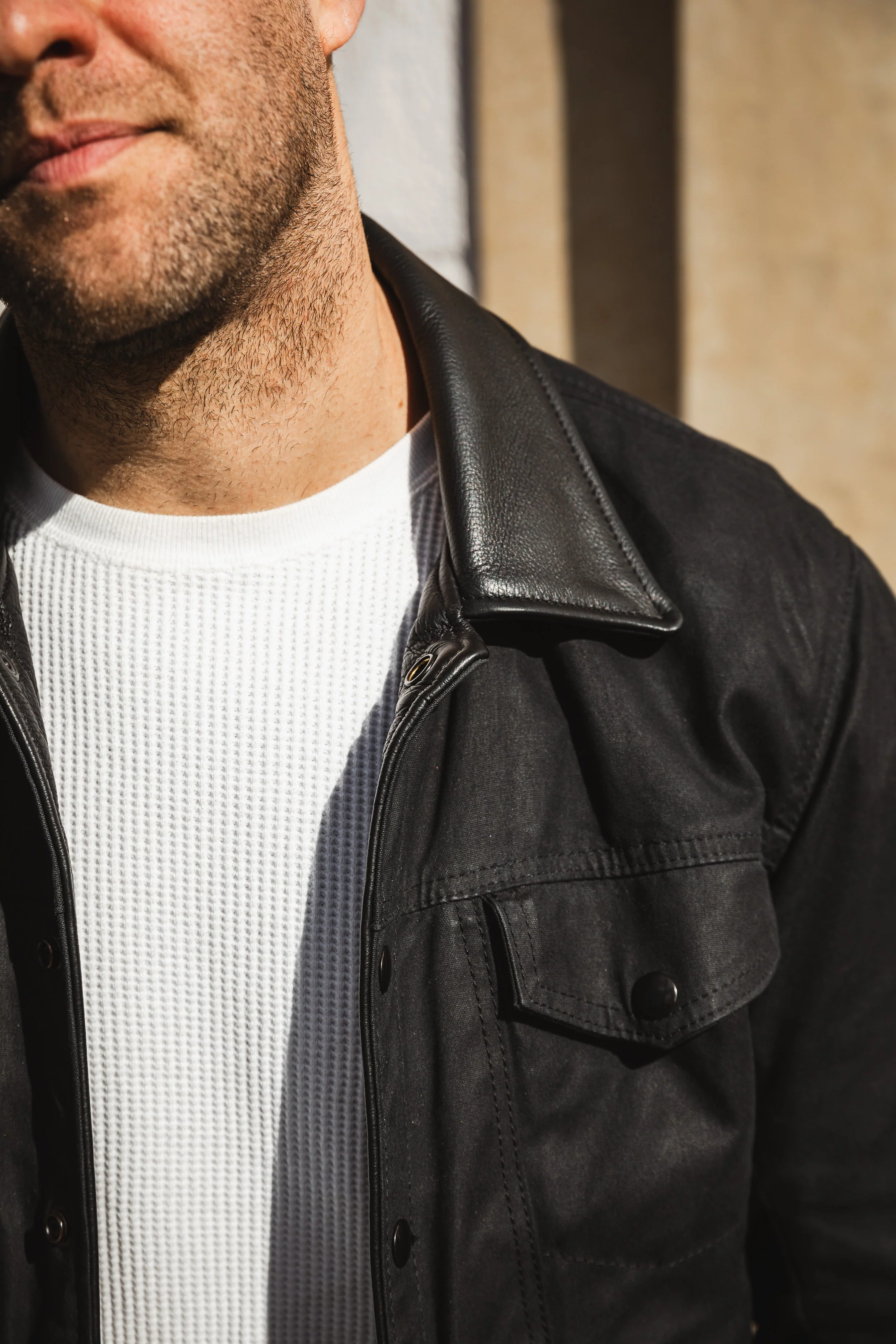 ButterScotch x Vanson - Territory Jacket - Black Waxed Canvas - Image 14