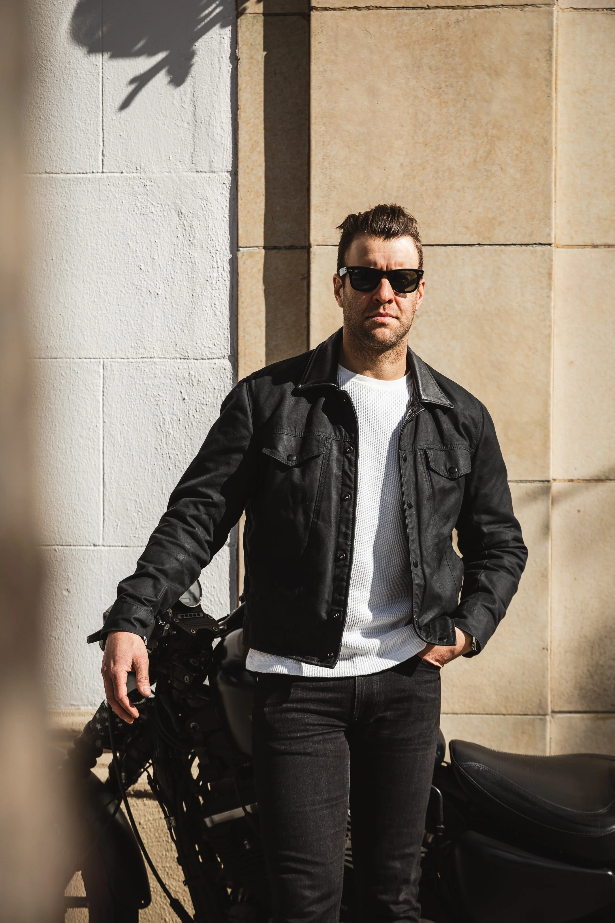 ButterScotch x Vanson - Territory Jacket - Black Waxed Canvas - Image 17